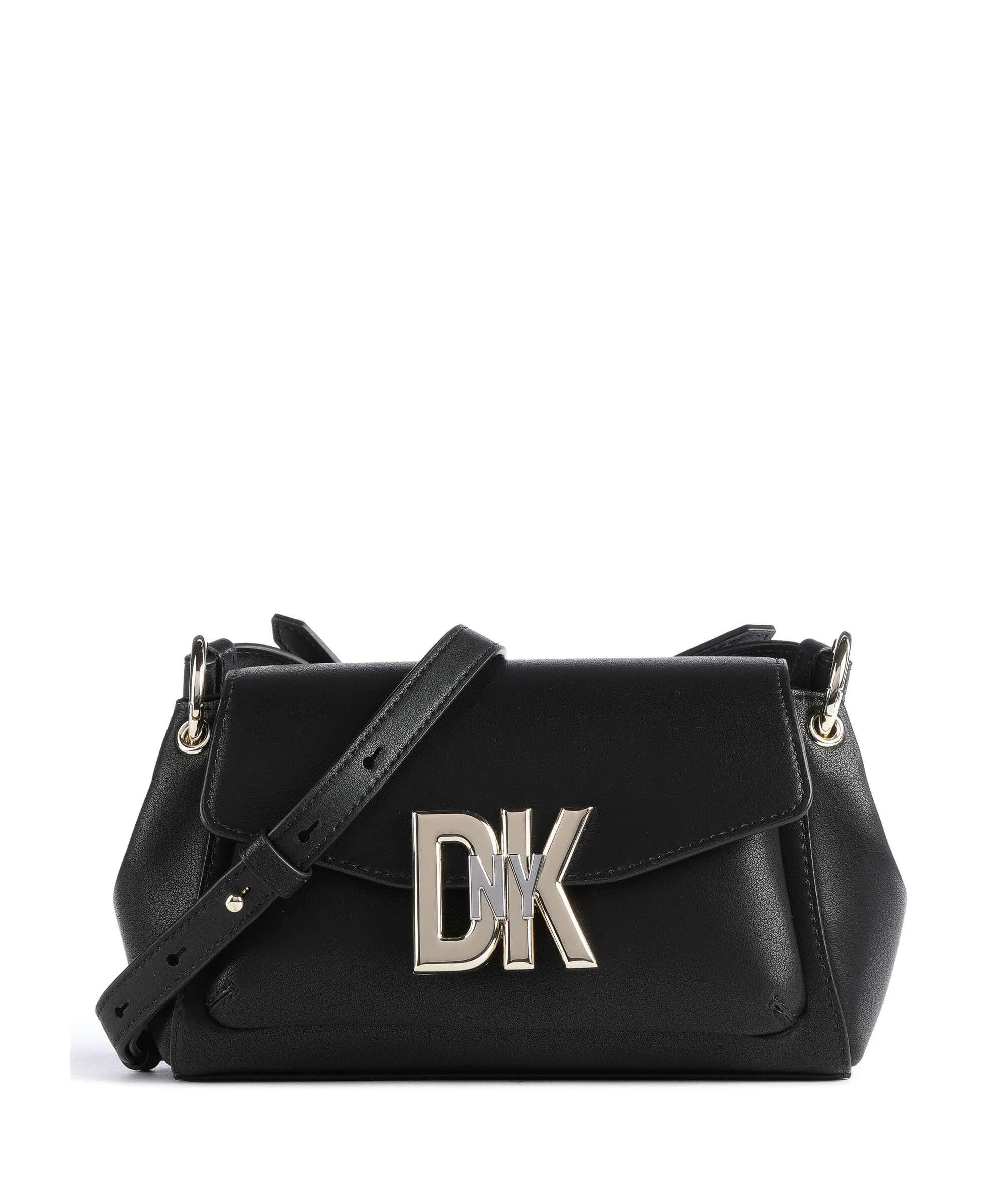  DKNY Milano Downtown Borsa a tracolla pelle di vacchetta finemente grana nero  