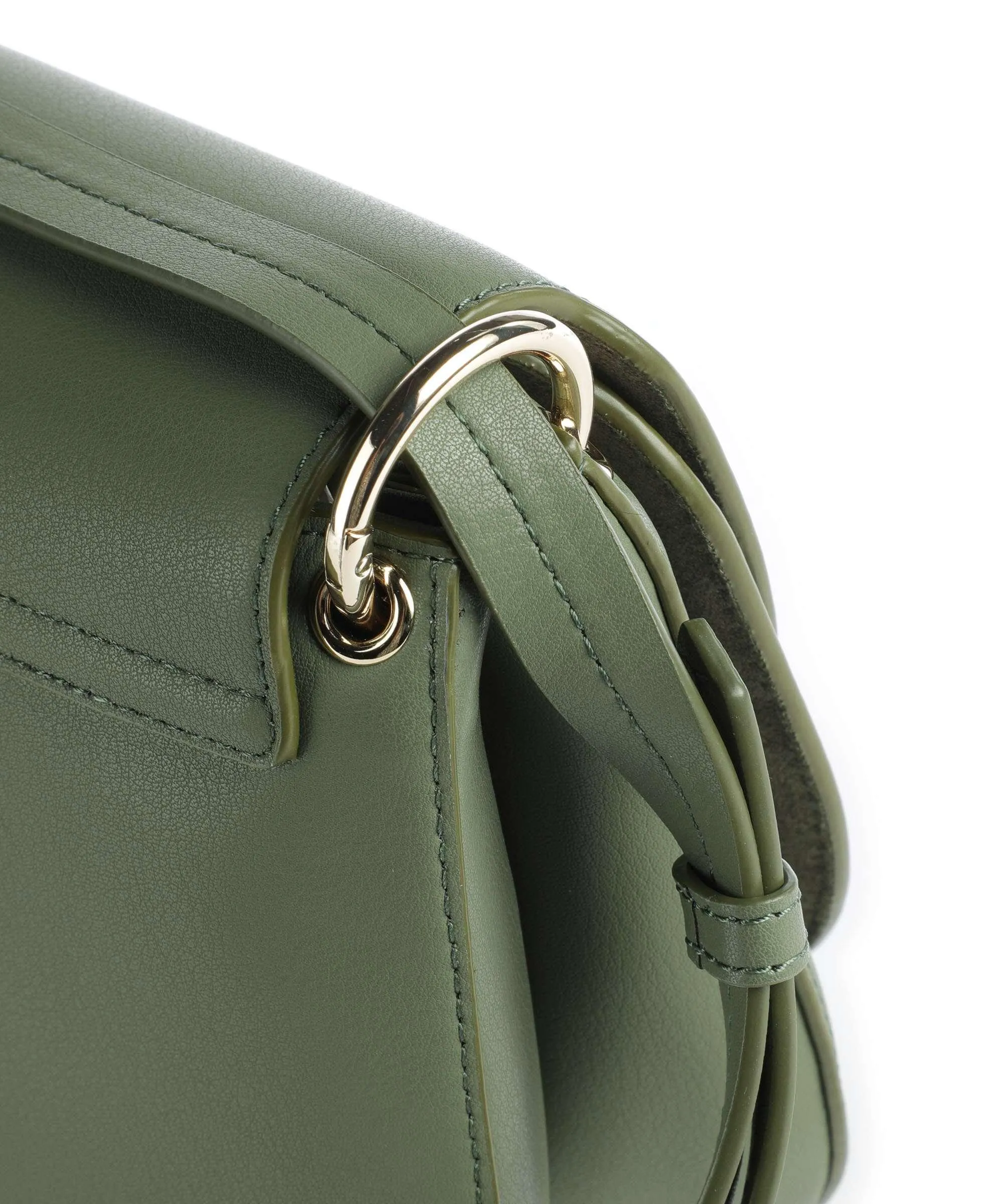  DKNY Milano Gramercy Borsa a tracolla pelle di vacchetta finemente grana verde  