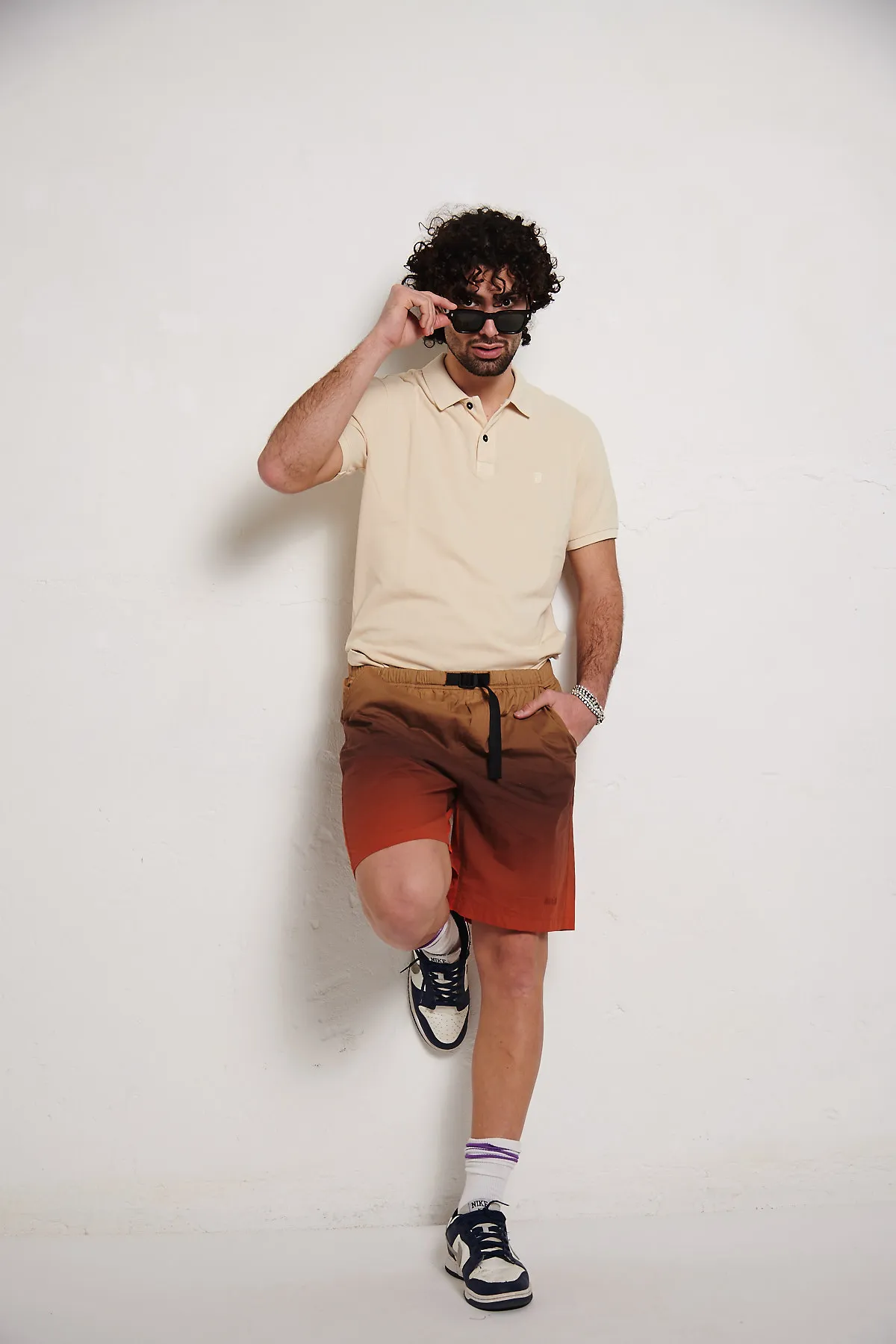 Dondup Polo in piquet di cotone naturale