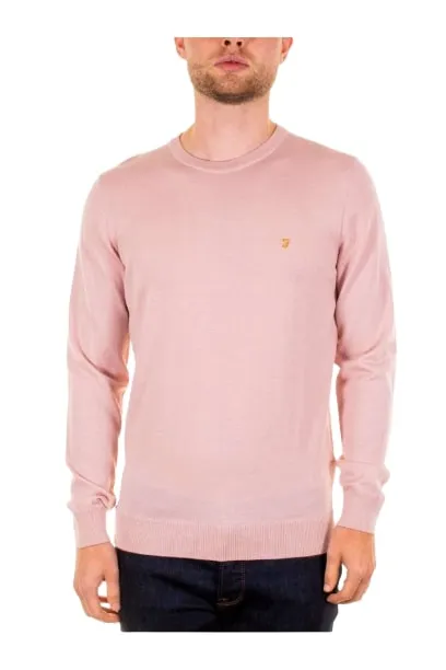 FARAH MULLEN WOOL MAGLIA DA UOMO IN LANA MERINO F4GF4081