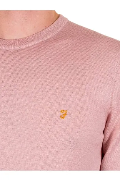 FARAH MULLEN WOOL MAGLIA DA UOMO IN LANA MERINO F4GF4081