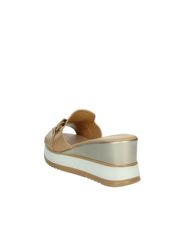 FASCINO DONNA  CIABATTE CON ZEPPA 21108-E4 CAMMELLO
