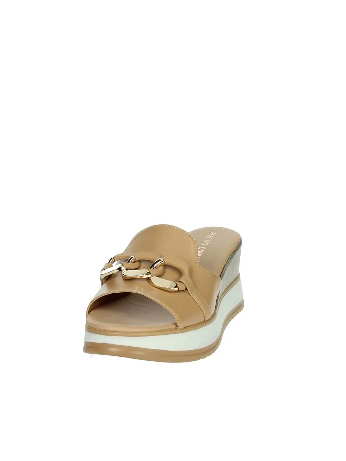 FASCINO DONNA  CIABATTE CON ZEPPA 21108-E4 CAMMELLO