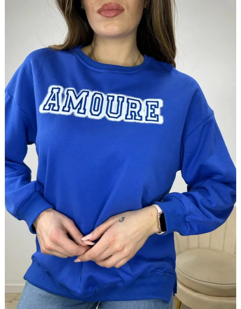 FELPA AMOUR BLU