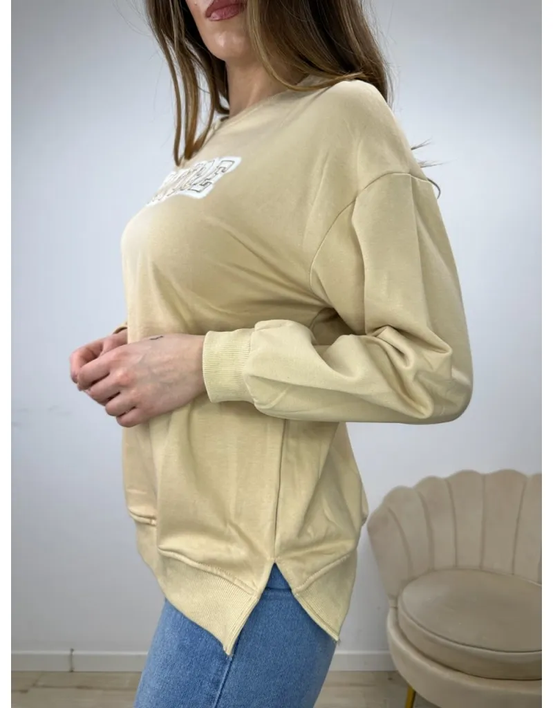 FELPA AMOUR CAMEL