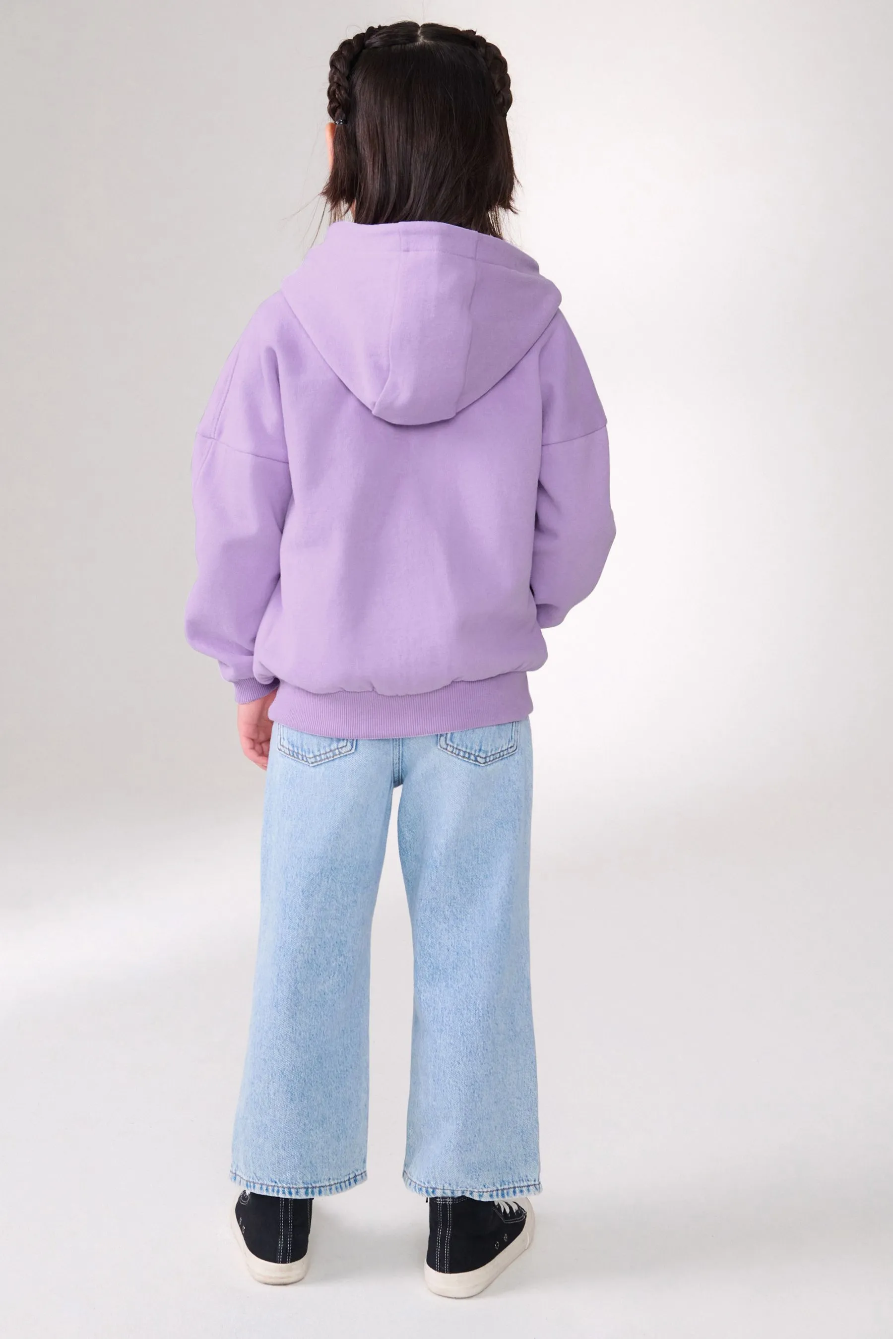 Felpa con cappuccio con zip (3-16anni)    