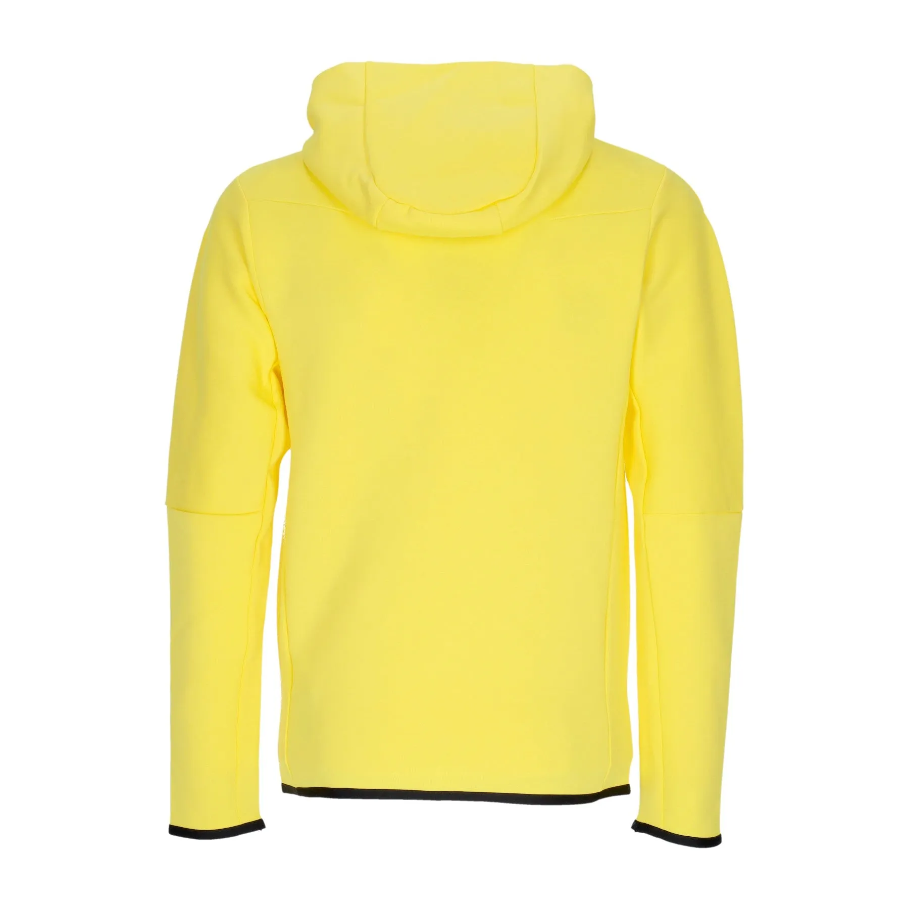 Felpa Leggera Cappuccio Zip Uomo Sportswear Tech Fleece Hoodie Yellow Strike/black