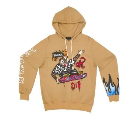 Felpa Uomo Disclaimer 53205 Marrone