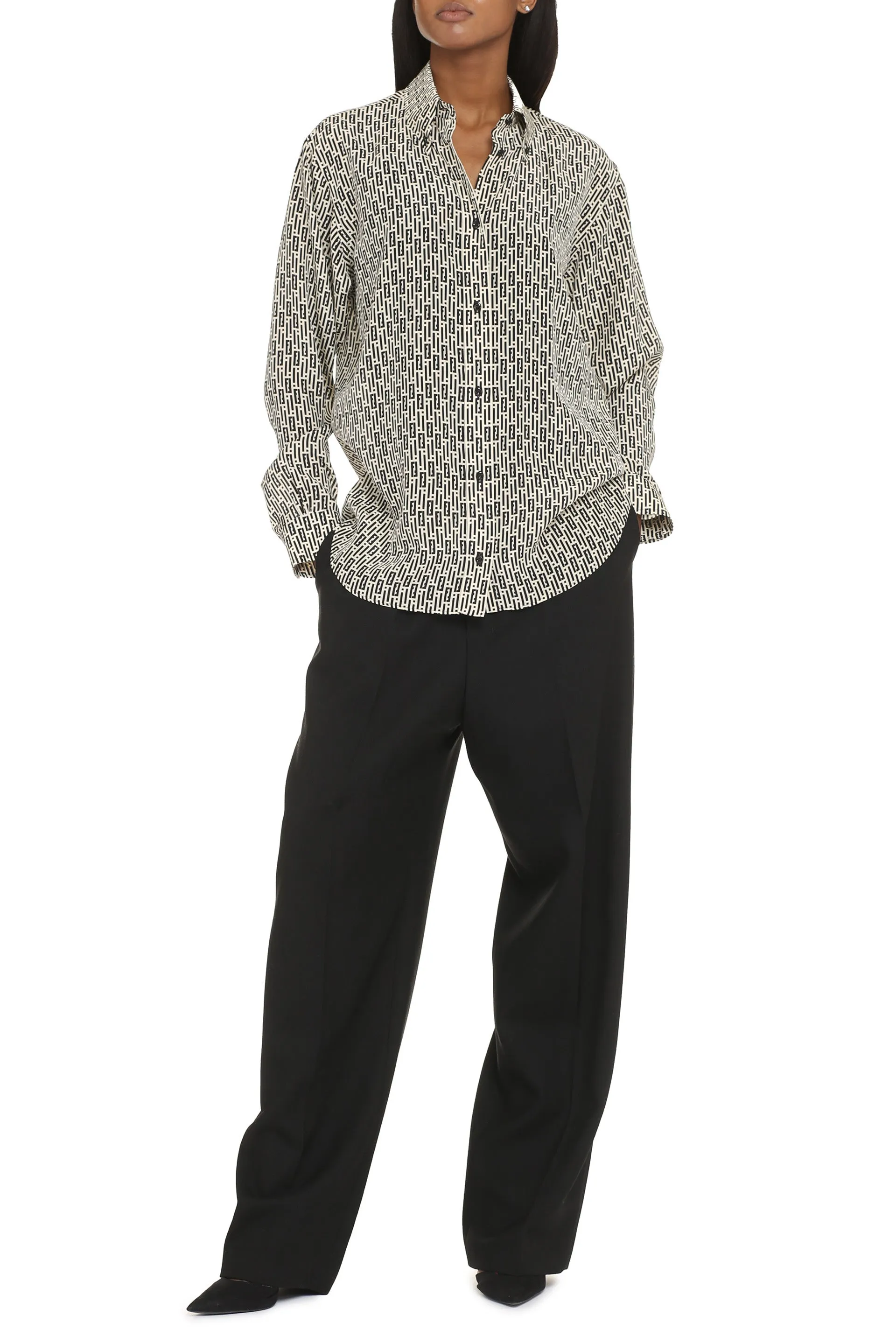 Fendi Friends of Fendi - Camicia in seta stampata