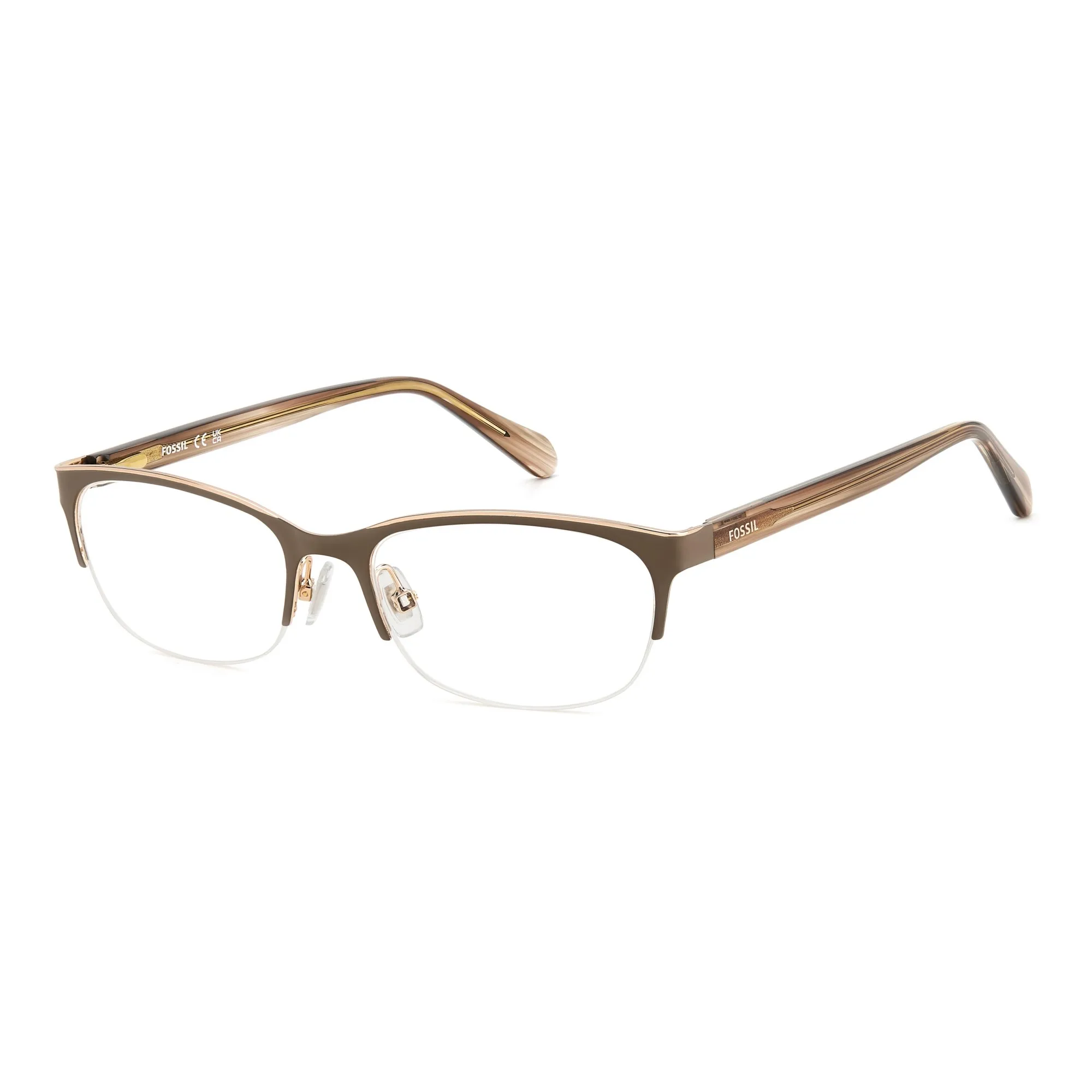   Fossil FOS 7171/G - TUI Marrone Chiaro | Occhiale Da Vista Donna 