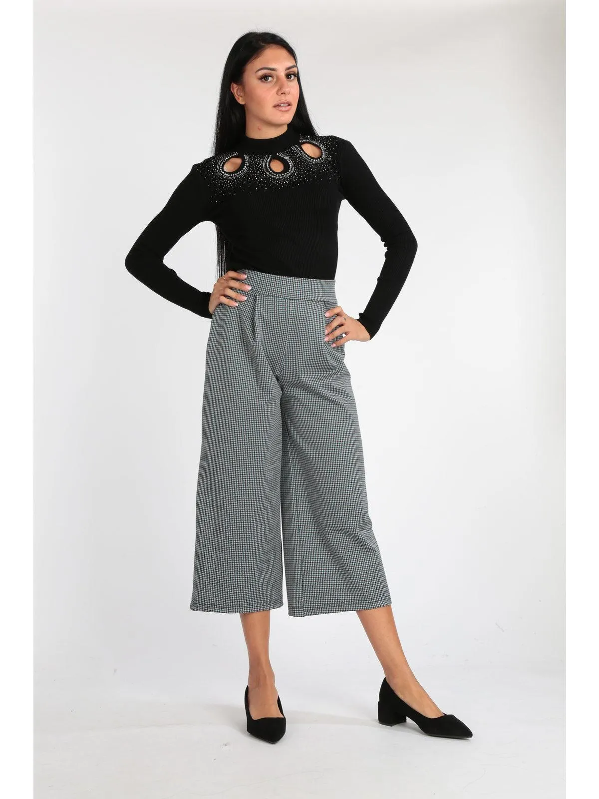 Frenetika Jupe-culotte femme taille haute
