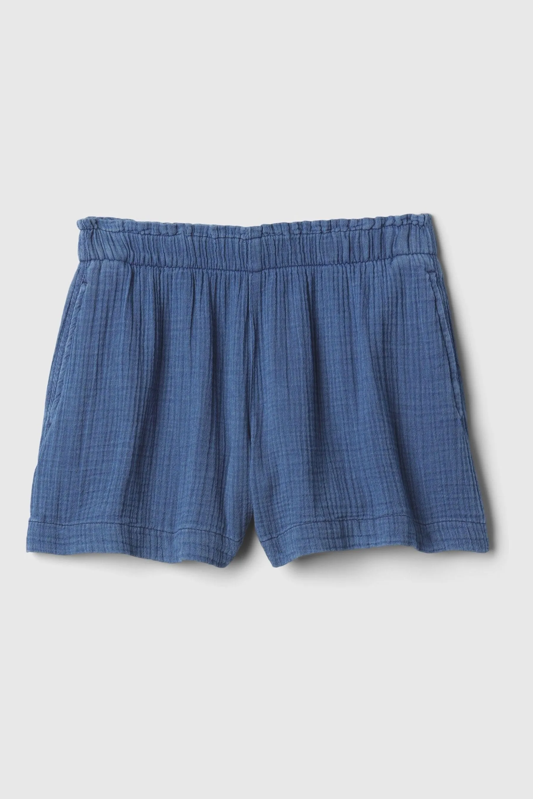 Gap - Shorts senza chiusura in cotone stropicciato    
