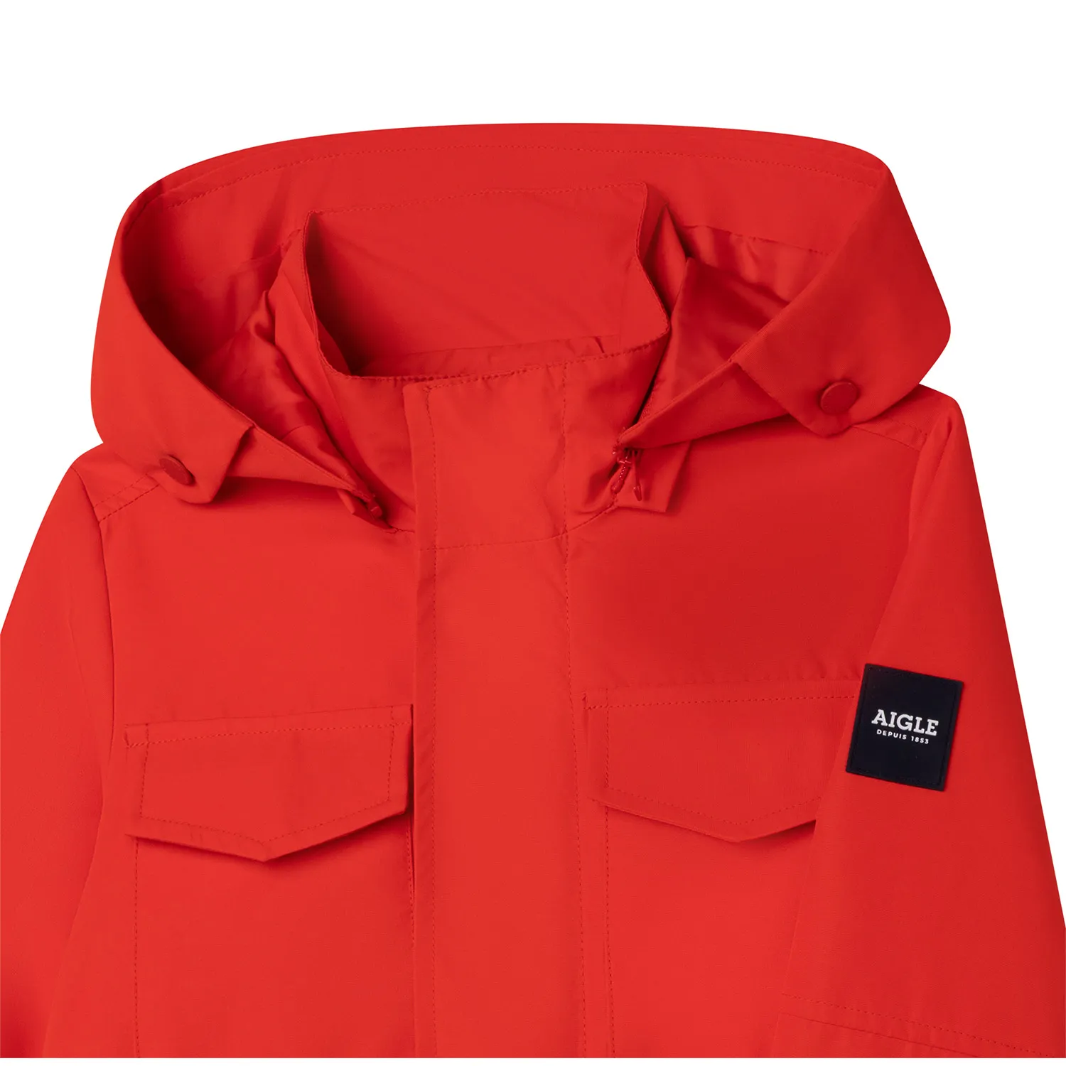 Giacca Impermeabile Rosso Papavero Bambino E Teen