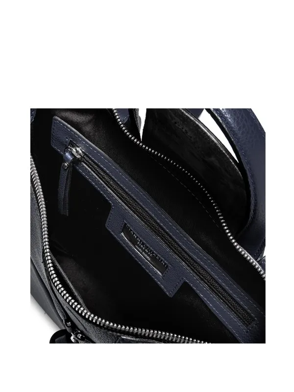 Giada leather backpack with front zip