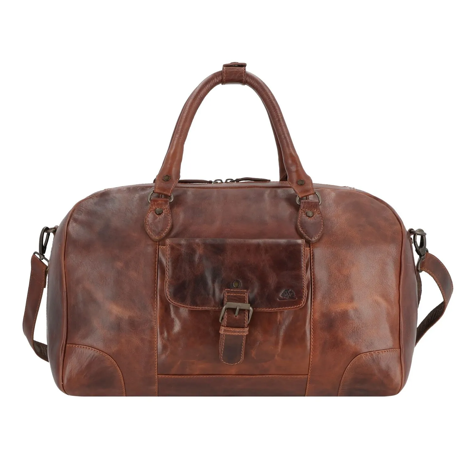 Greenburry Rugged Borsa da viaggio Weekender Pelle 48 cm