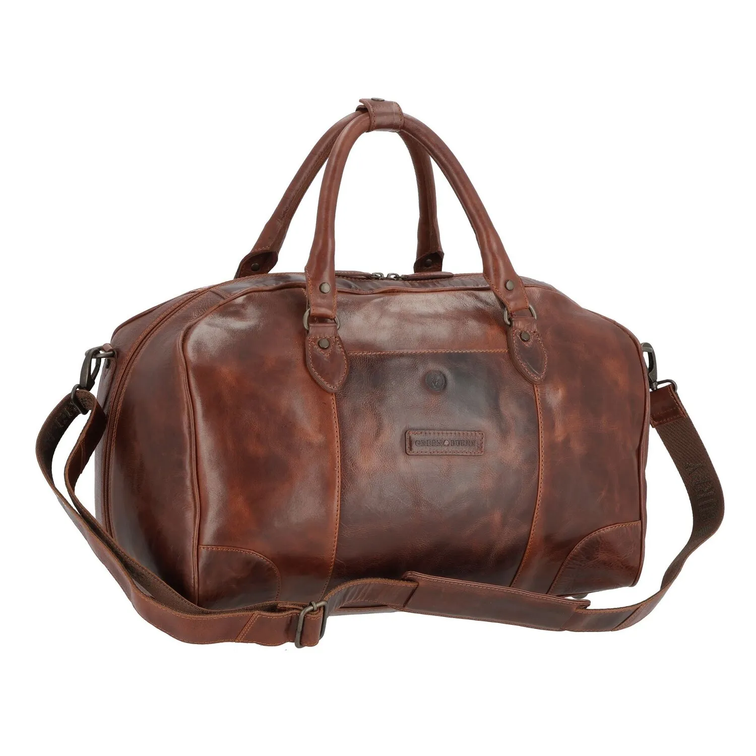 Greenburry Rugged Borsa da viaggio Weekender Pelle 48 cm