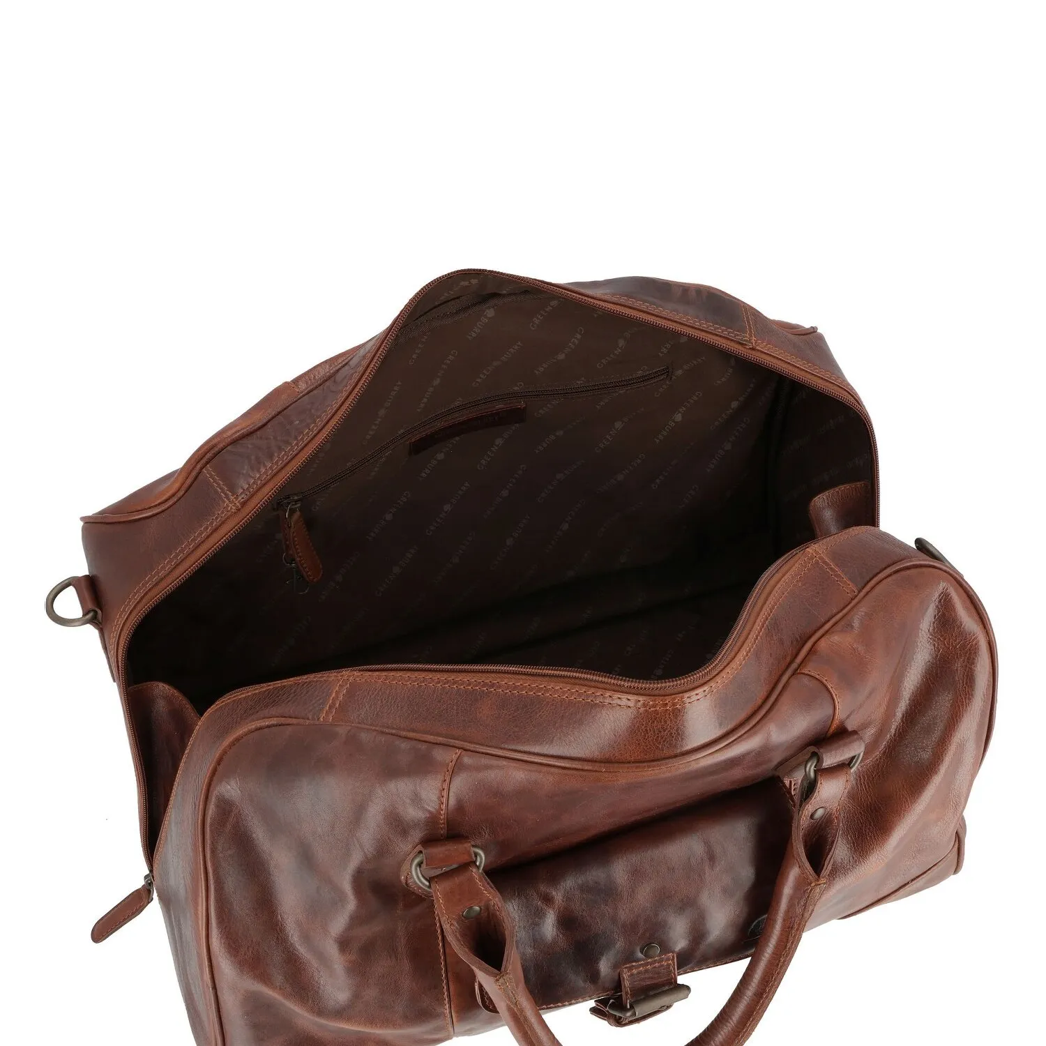 Greenburry Rugged Borsa da viaggio Weekender Pelle 48 cm