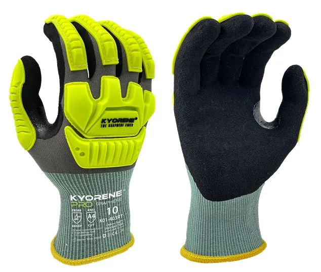 Guanti da lavoro KYORENE K01-403RT, Tg. 10, in Grafene, col. Grigio