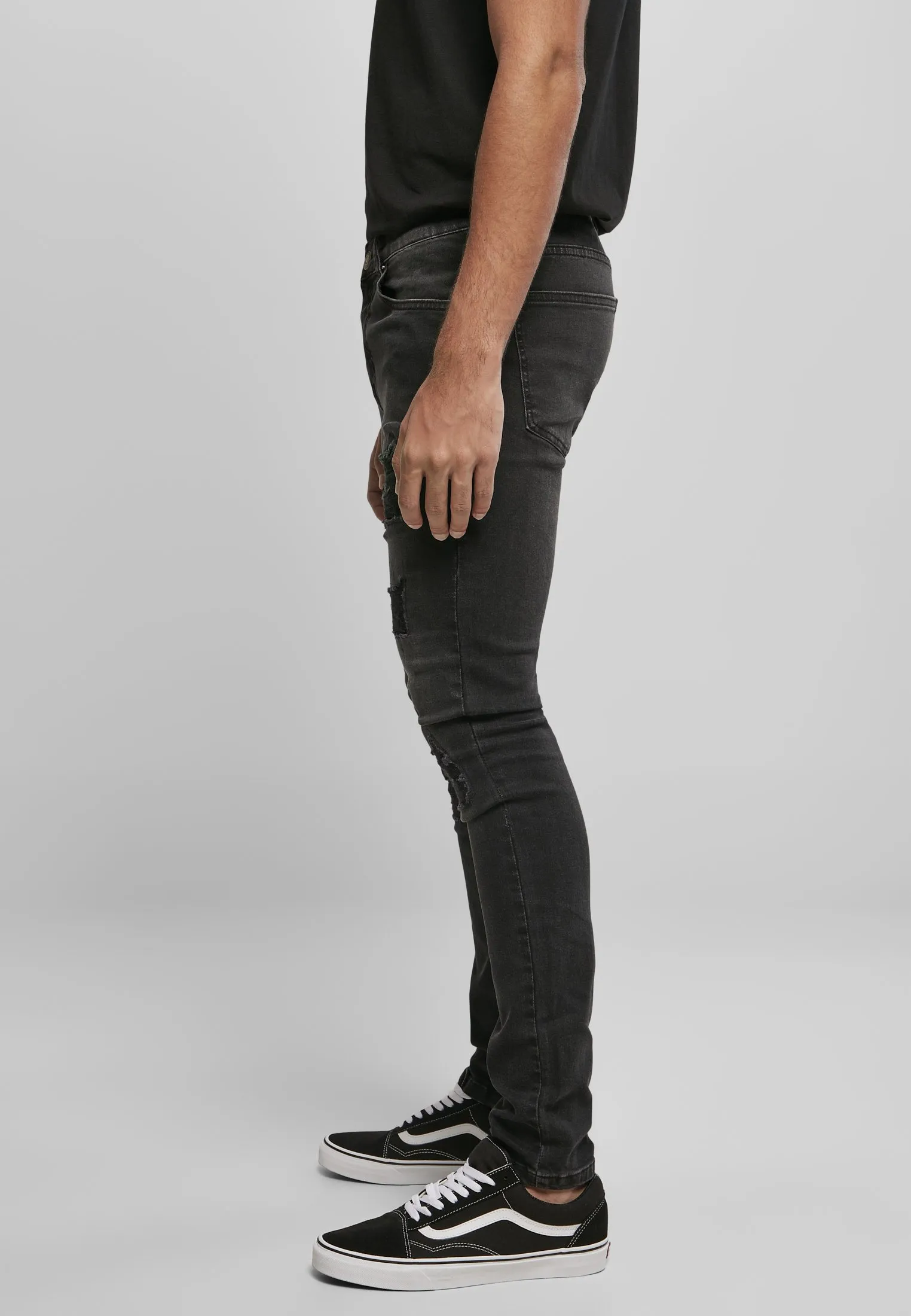 HEAVY DESTROYED SLIM FIT JEANS - Jeans slim fit