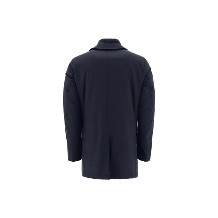 Herno Piumino Impuntura Lungo Blu