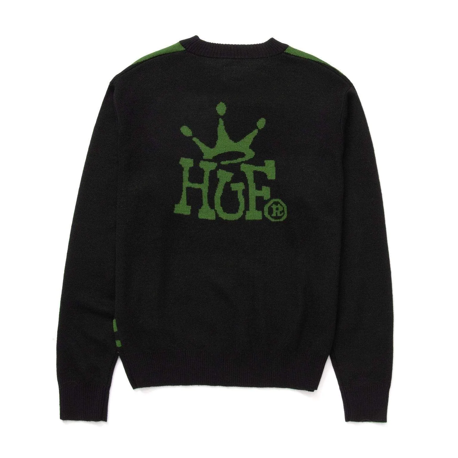 HUF CROWN SWEATER - BLACK