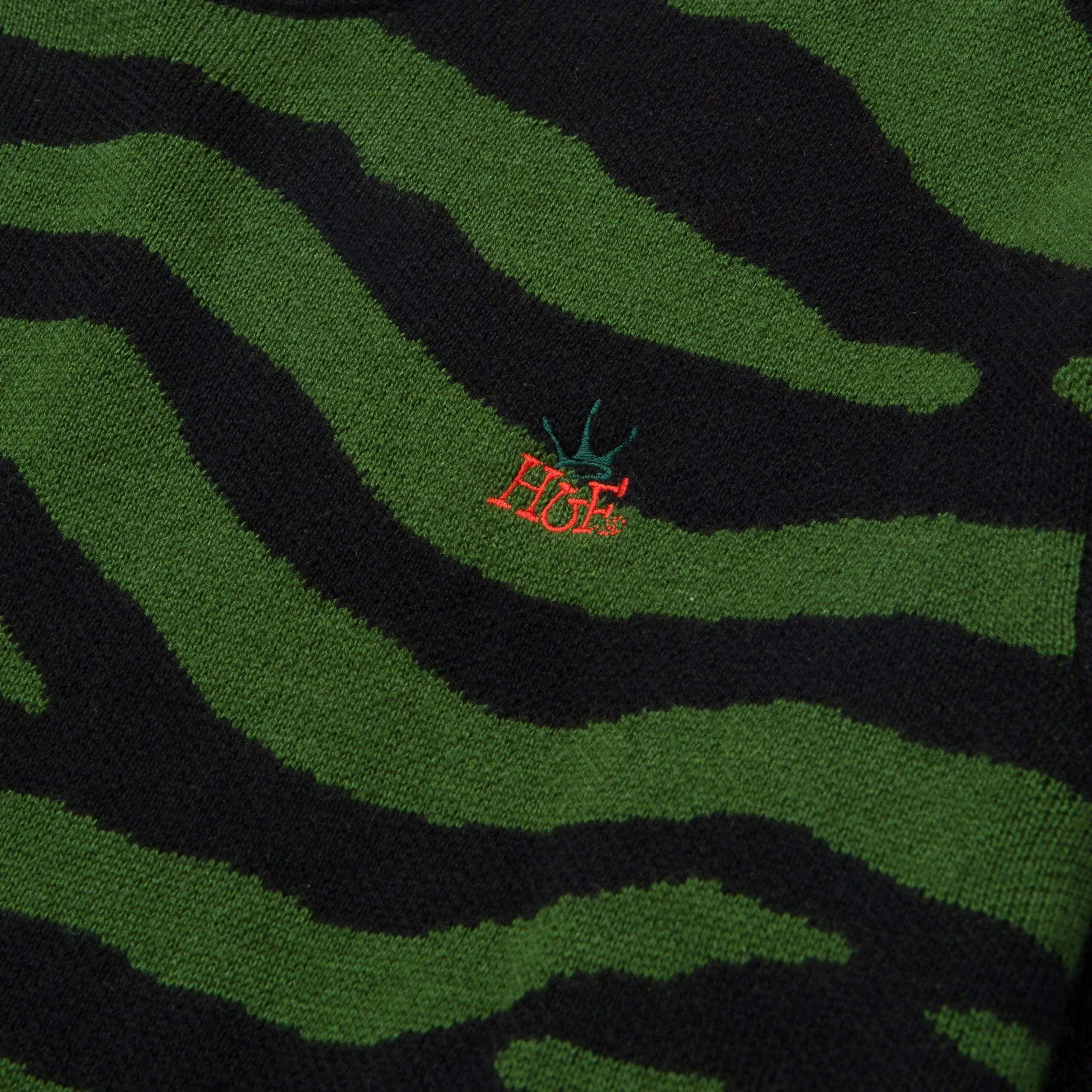 HUF CROWN SWEATER - BLACK