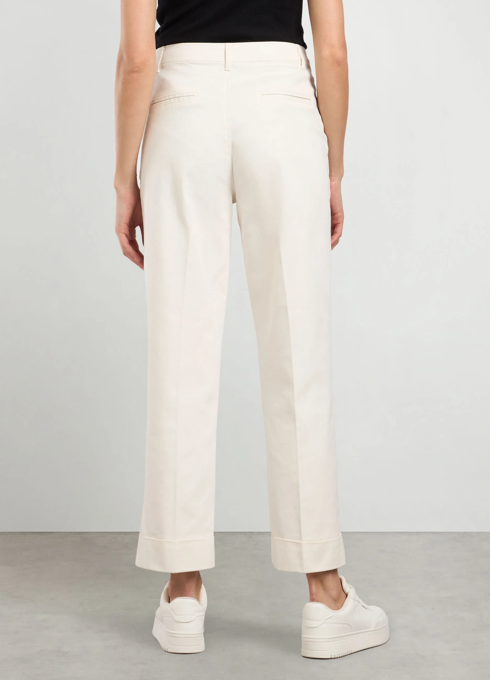 IWIE  Pantaloni chino in denim di cotone stretch donna