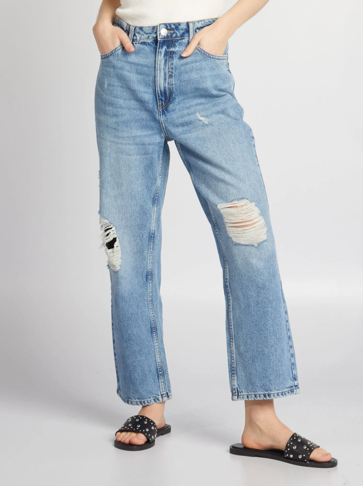 Jeans effetto destroy - BLU
