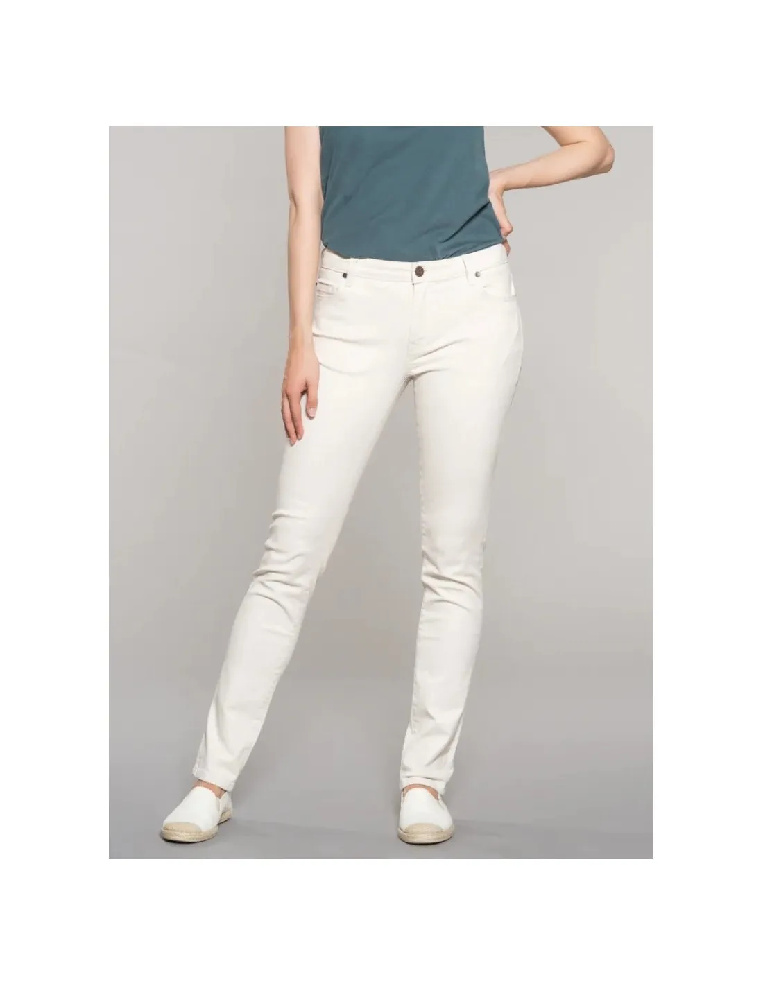 JEANS SLIM FIT IN COTONE BIOLOGICO NON TINTO "SVENJA"
