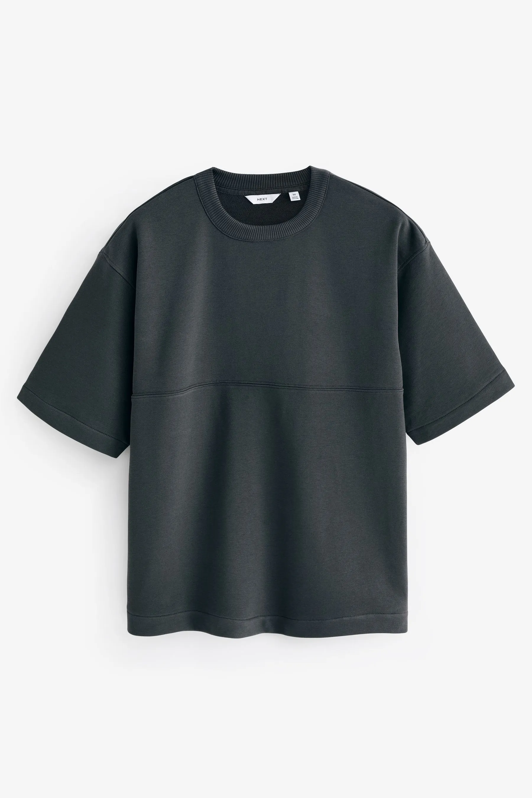 Jersey pesante in misto cotone con Manica corta pesante