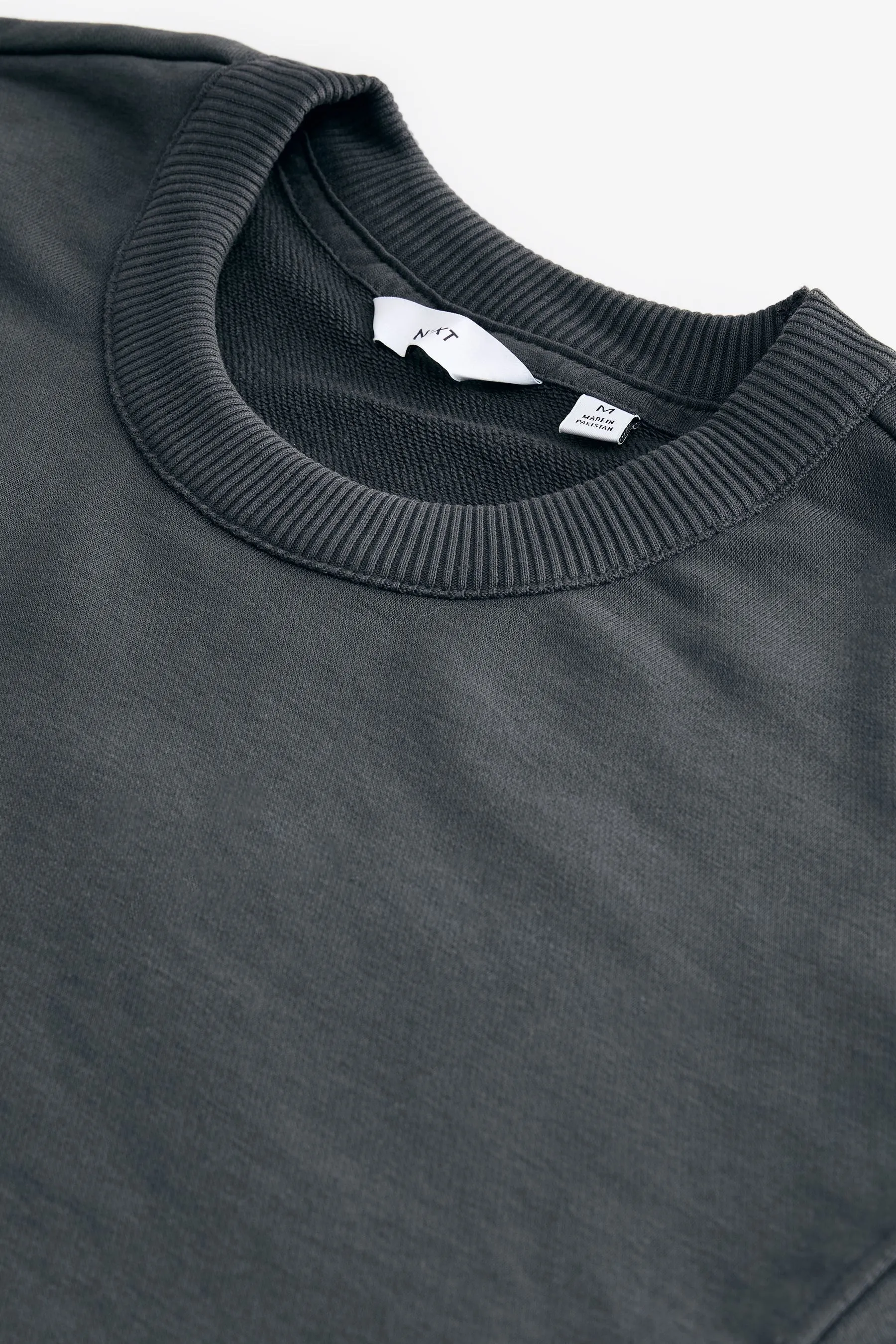 Jersey pesante in misto cotone con Manica corta pesante