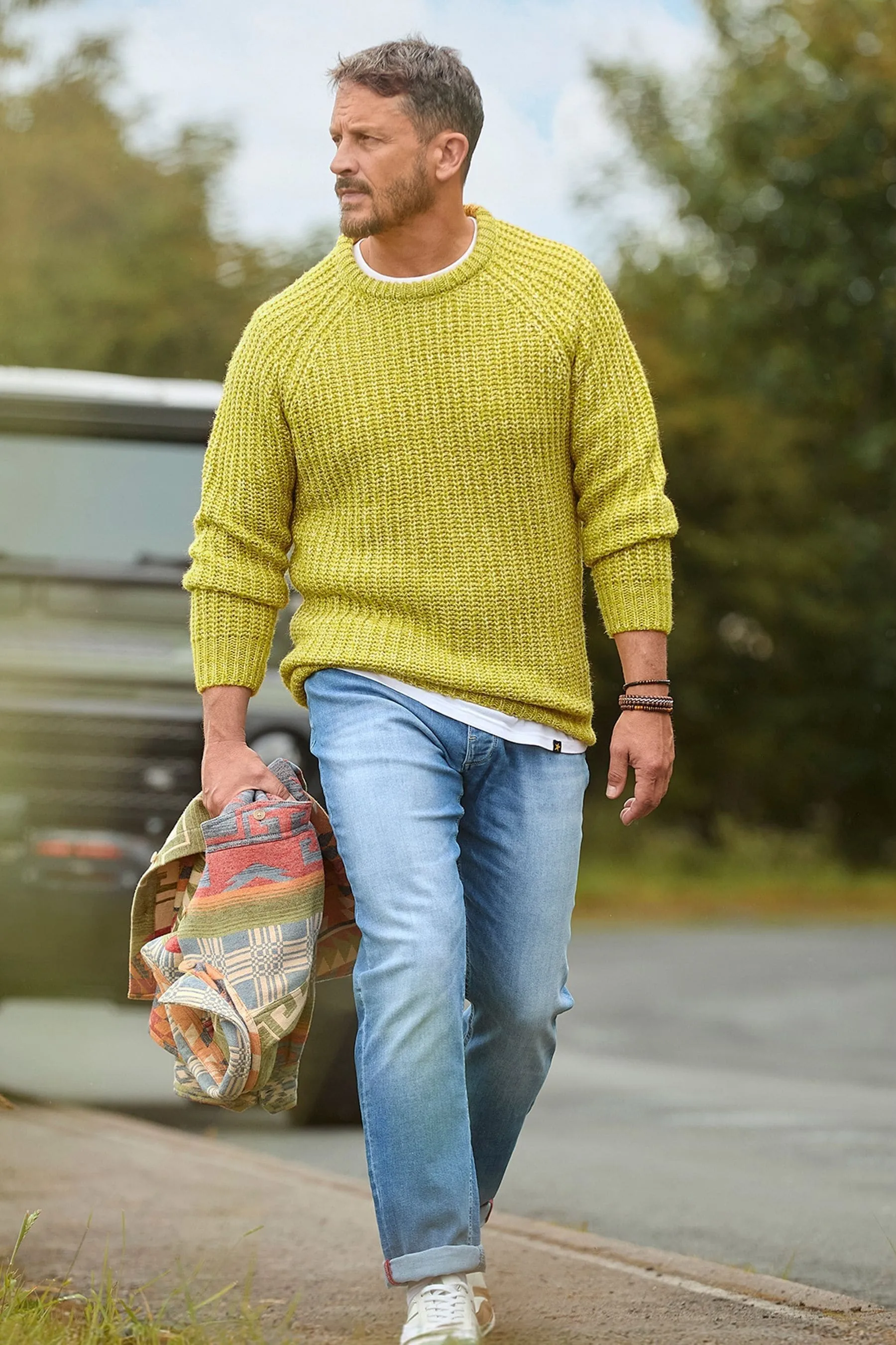 Joe Browns Chunky Knit Crew Neck Fisherman Jumper    