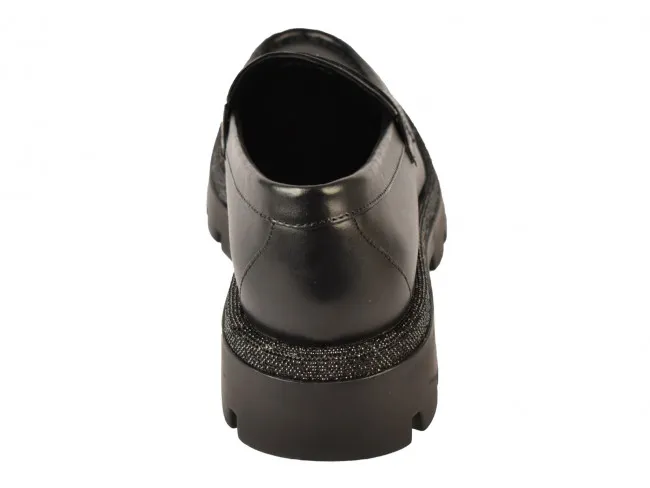 KEYS SCARPE SENZA LACCI DONNA INVERNO K8970 8242  MOCASSINI BLACK