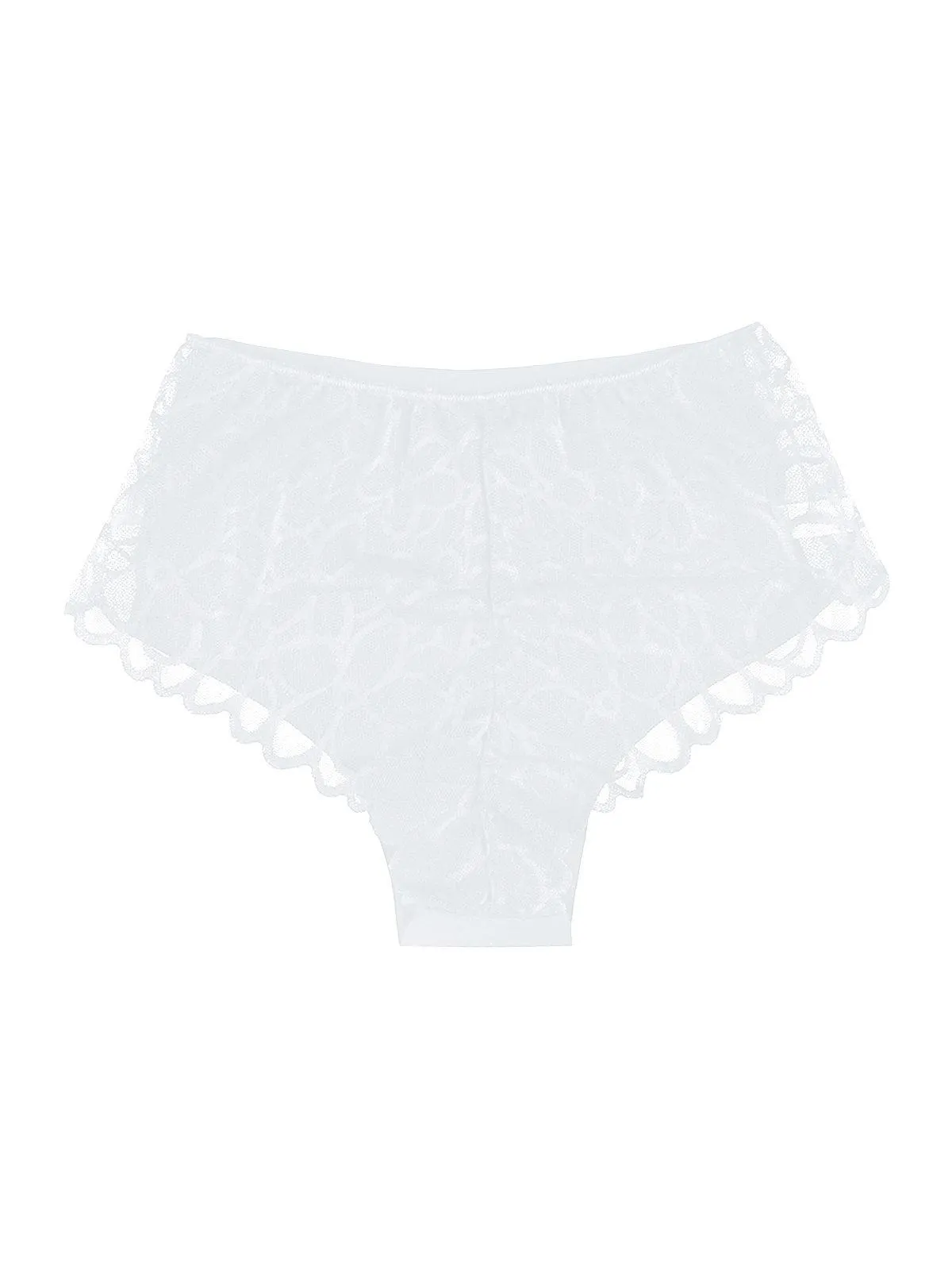 Kissimo Culotte taille haute invisible avec dentelle