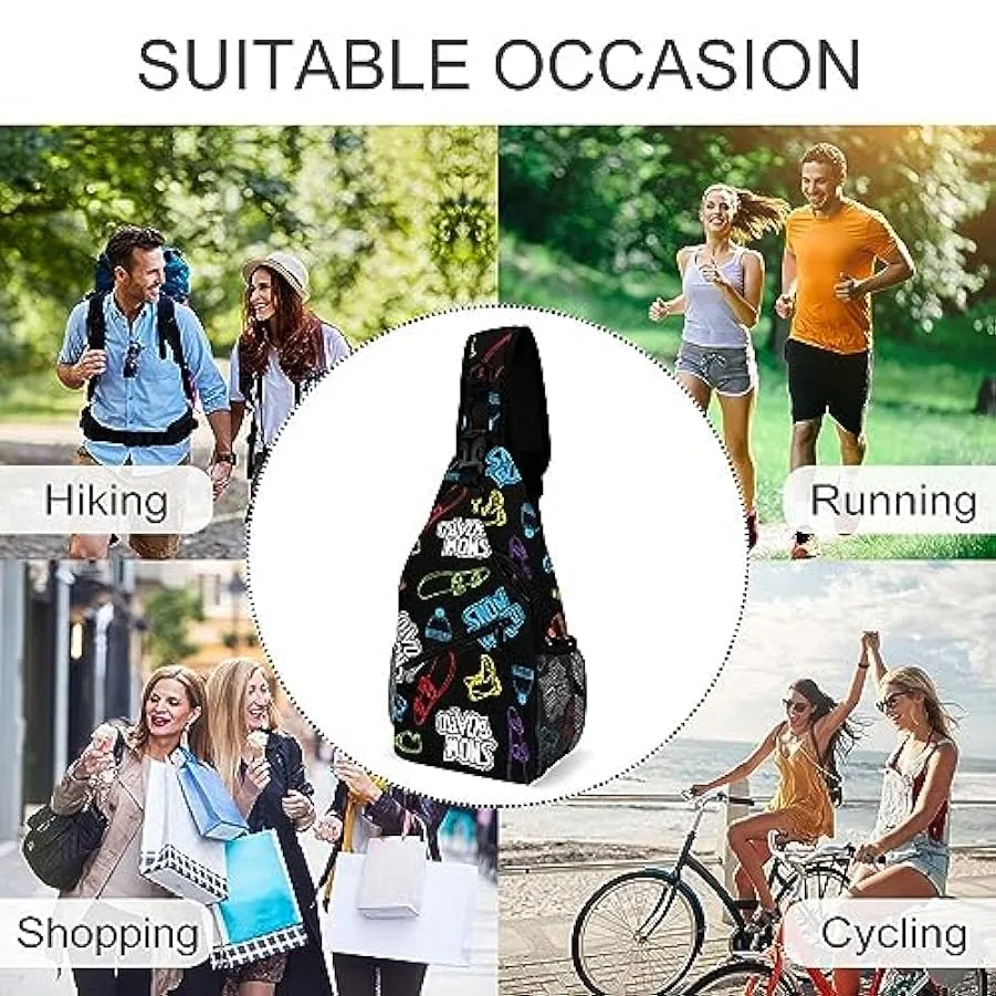 KWQDOZF Stile 1 Zaino a tracolla Borsa a tracolla Borsa a tracolla a tracolla Palestra Ciclismo Viaggio Escursionismo Zaino per 