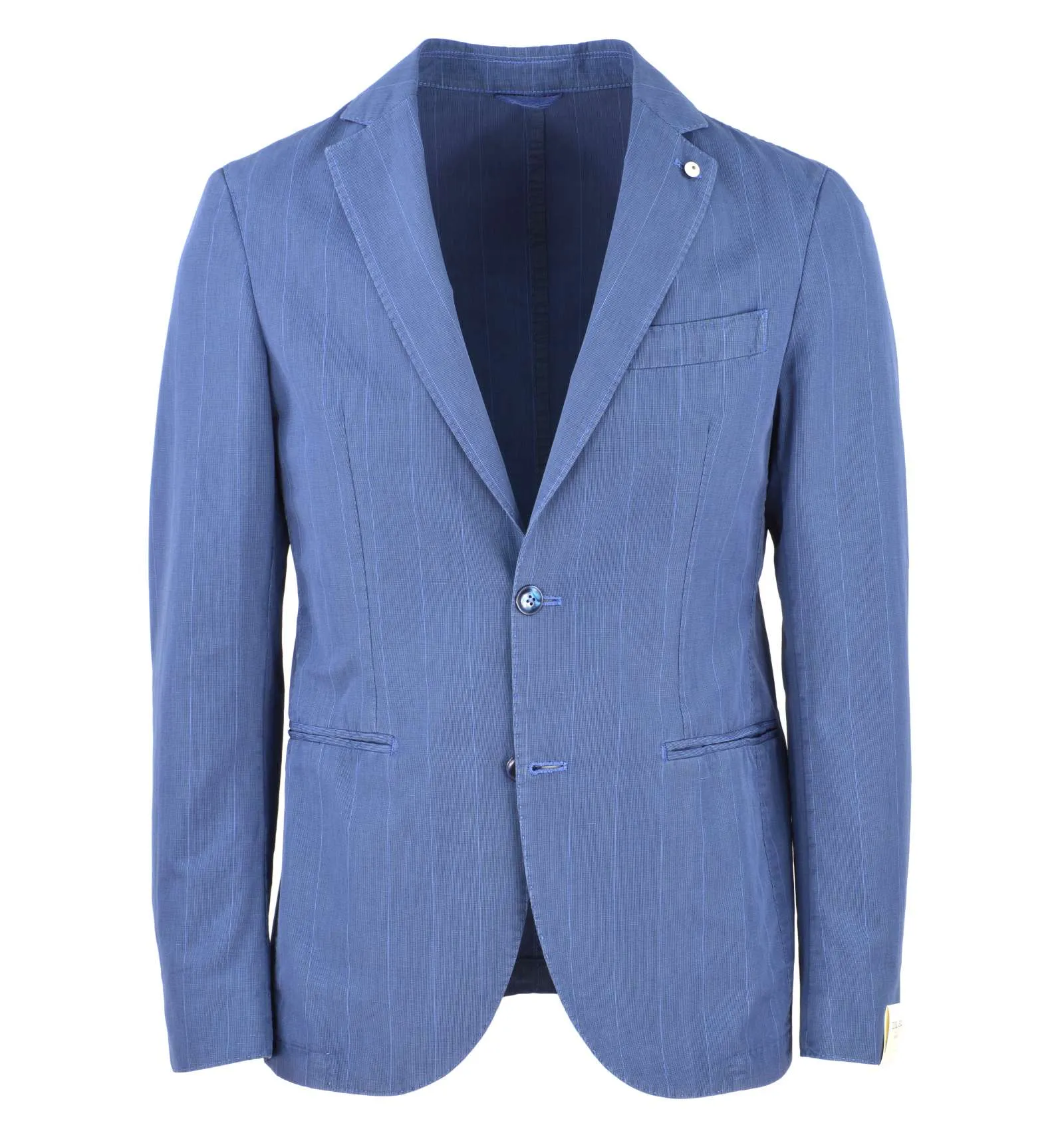 L.B.M. 1911 uomo abito estivo azzurro righe slim fit 3875 55754/4