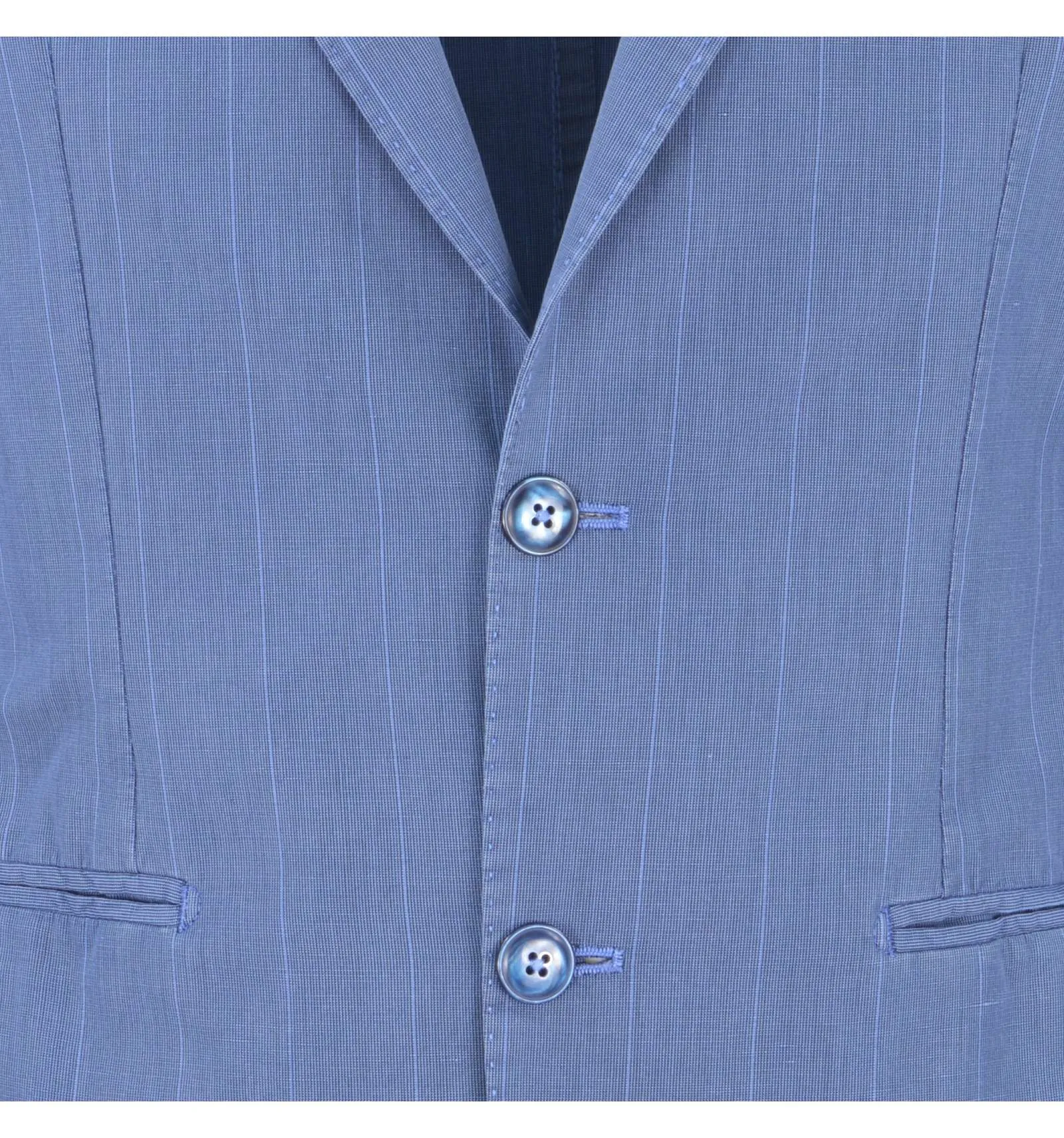 L.B.M. 1911 uomo abito estivo azzurro righe slim fit 3875 55754/4