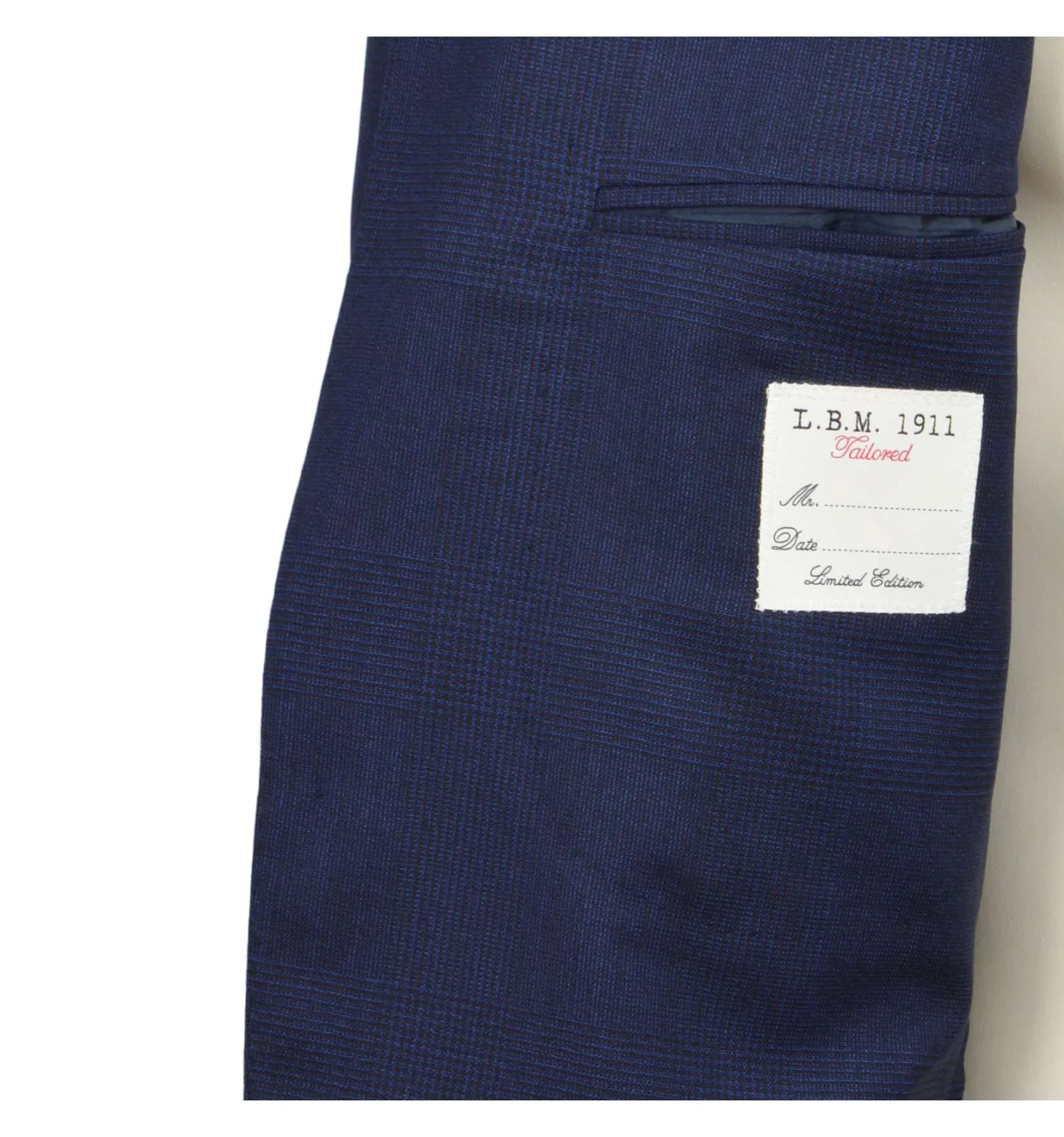 L.B.M. 1911 uomo abito sartoriale monopetto blu Galles 3673 33119/2