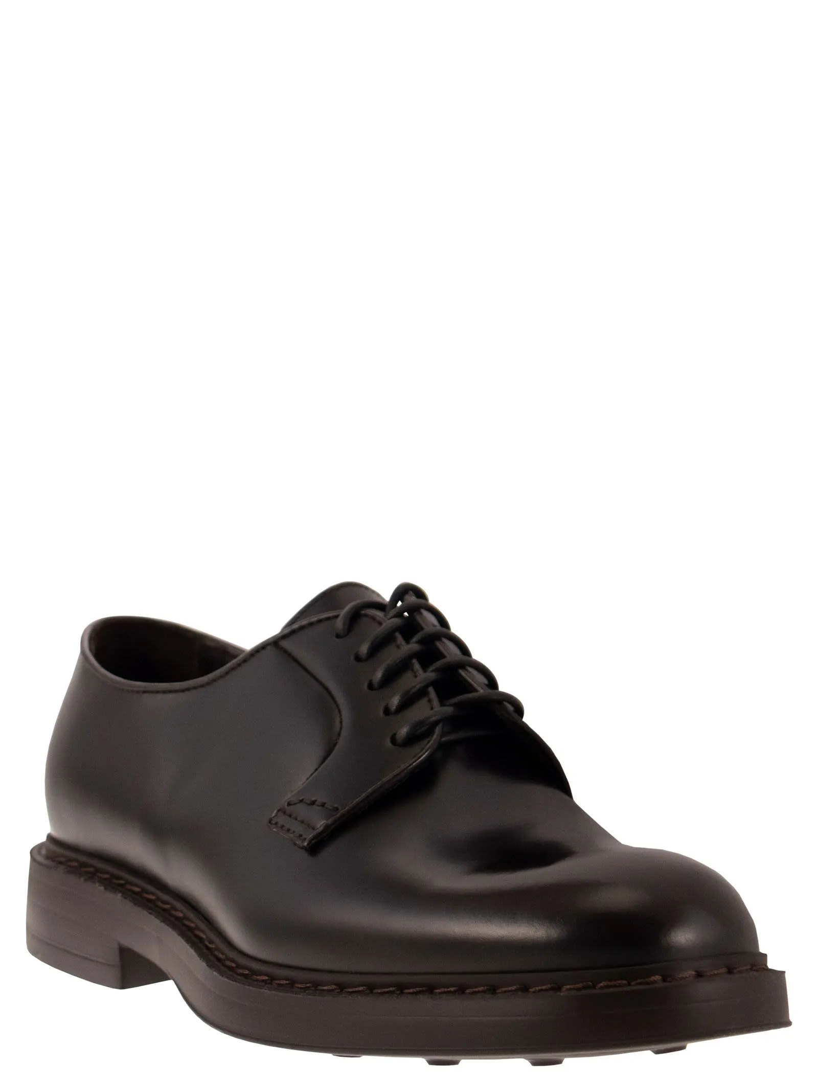 Leather Derby lace-up