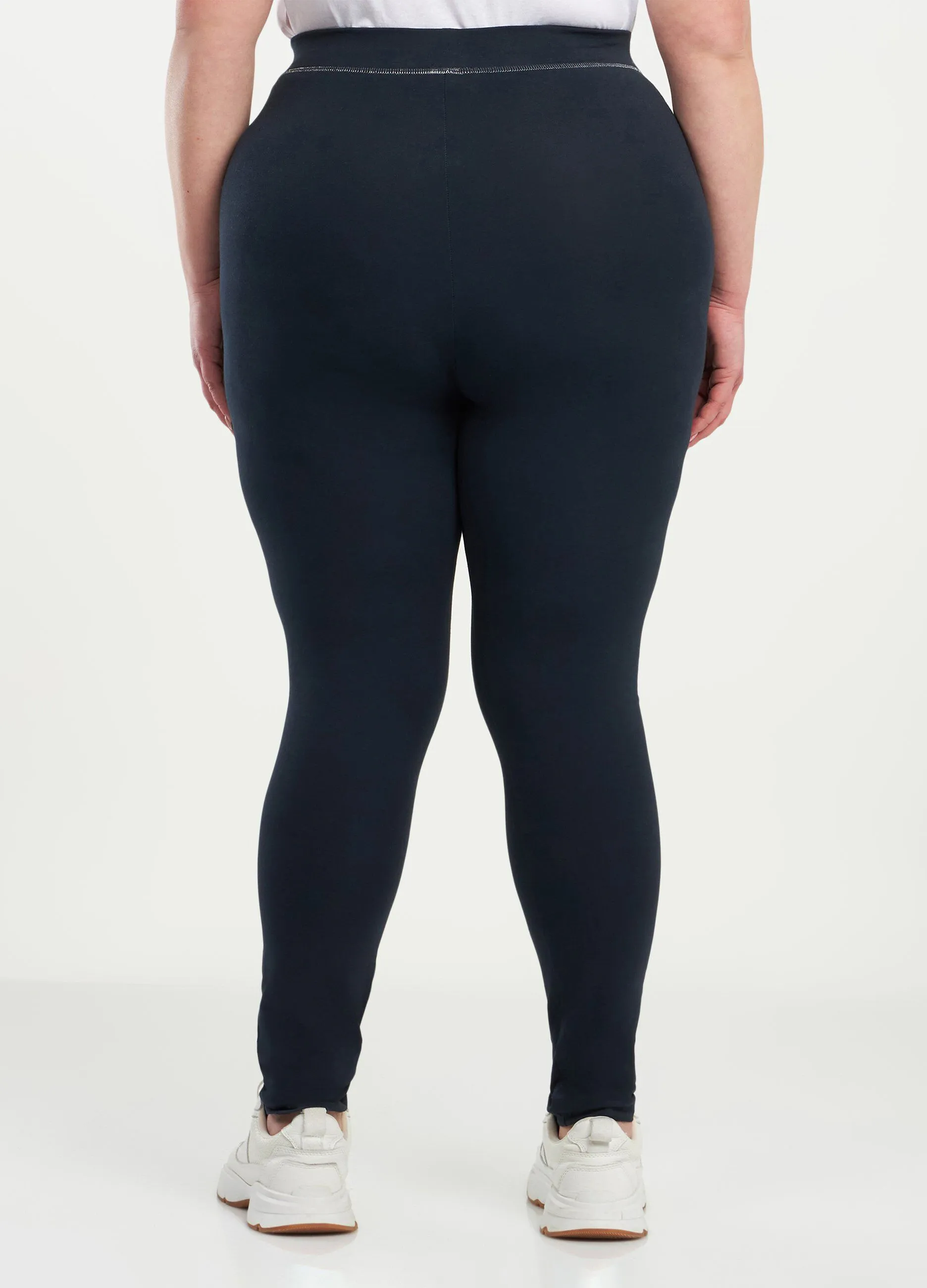 Leggings con filo lurex donna curvy