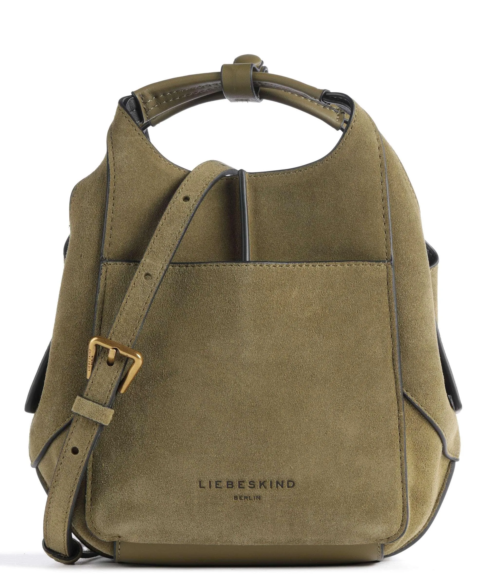  Liebeskind Lilly Hydro Suede S Borsa a tracolla pelle ruvida verde-oliva  