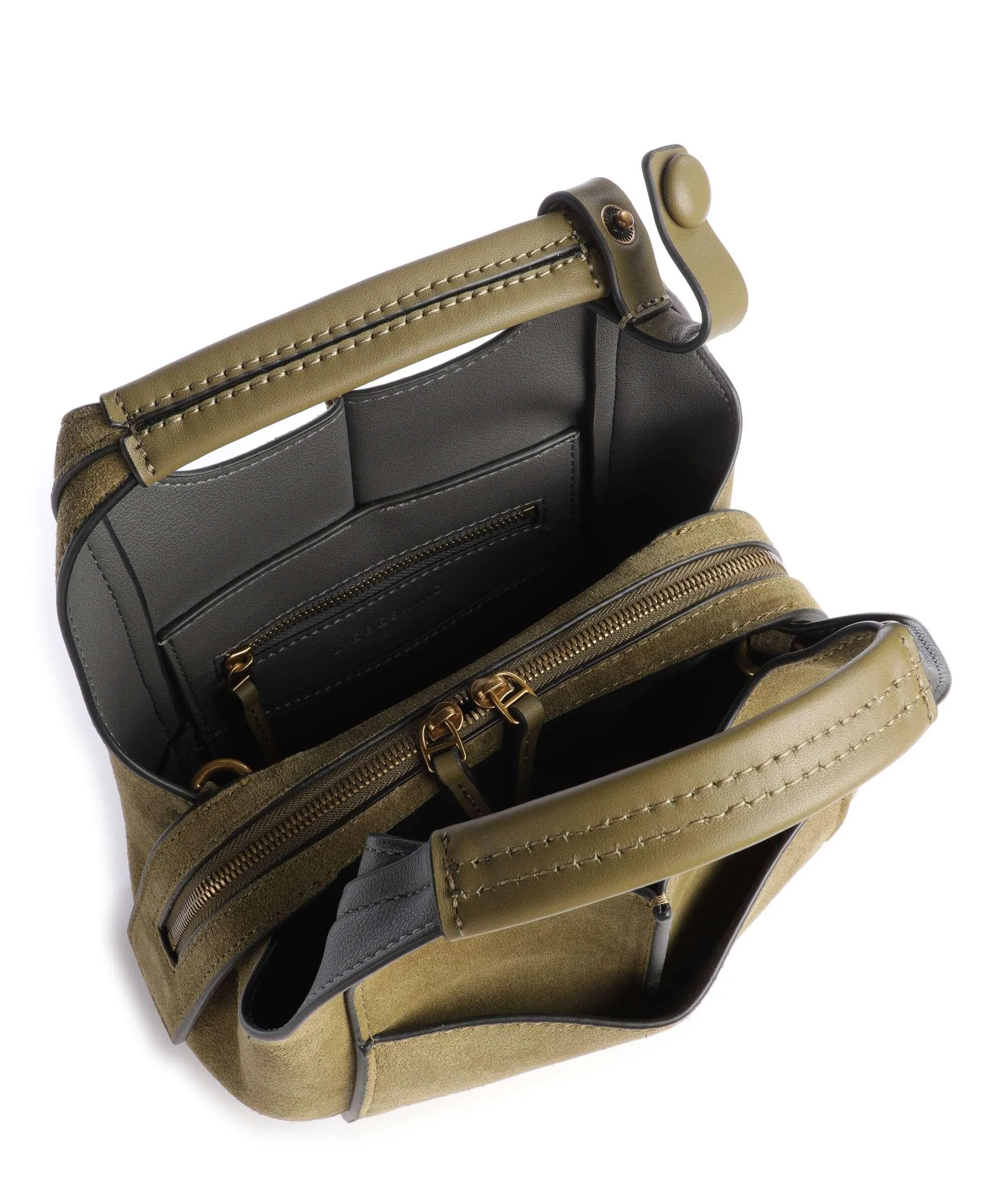  Liebeskind Lilly Hydro Suede S Borsa a tracolla pelle ruvida verde-oliva  