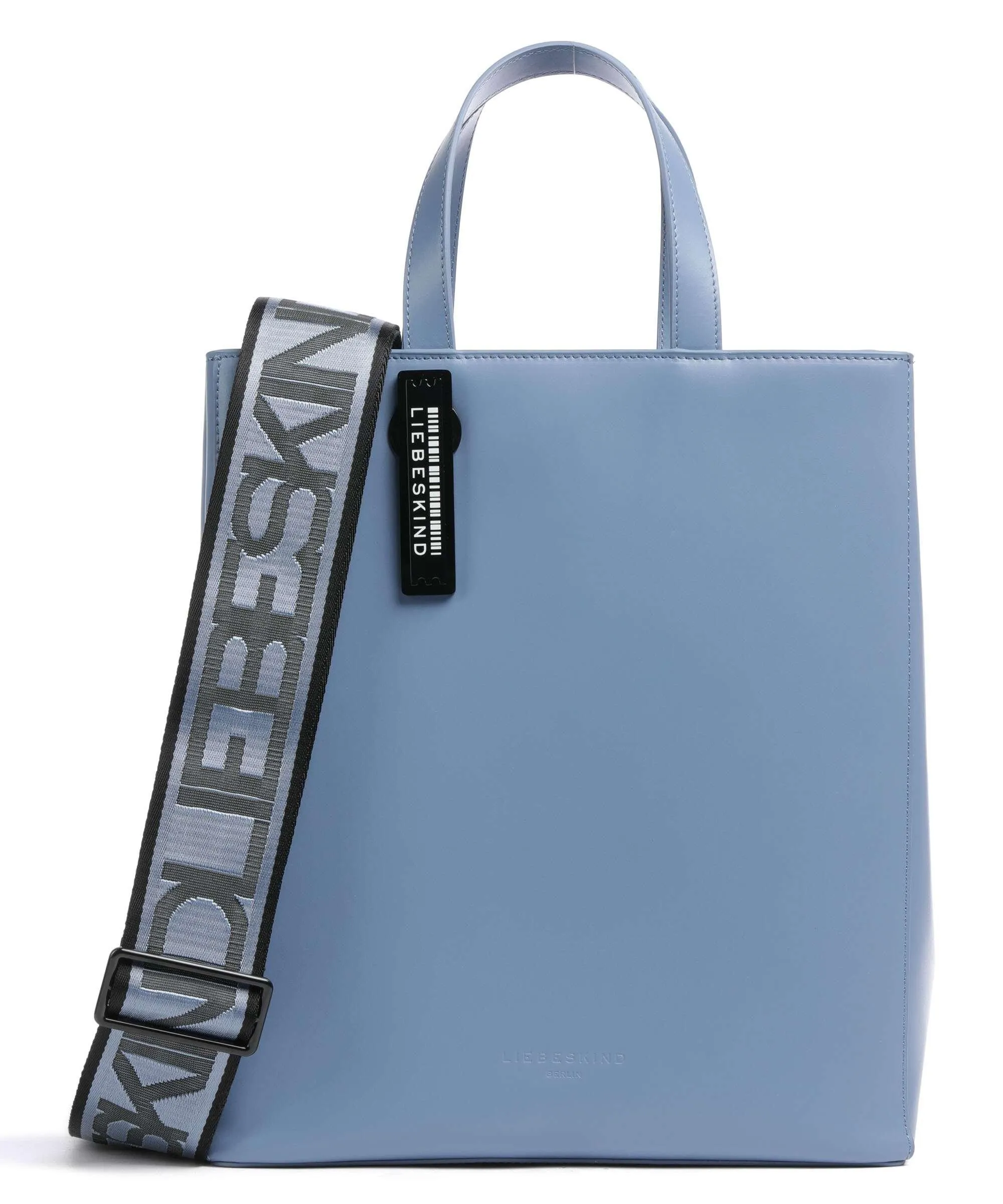  Liebeskind Paper Bag Carter M Borsa a mano pelle a grana fine blu  