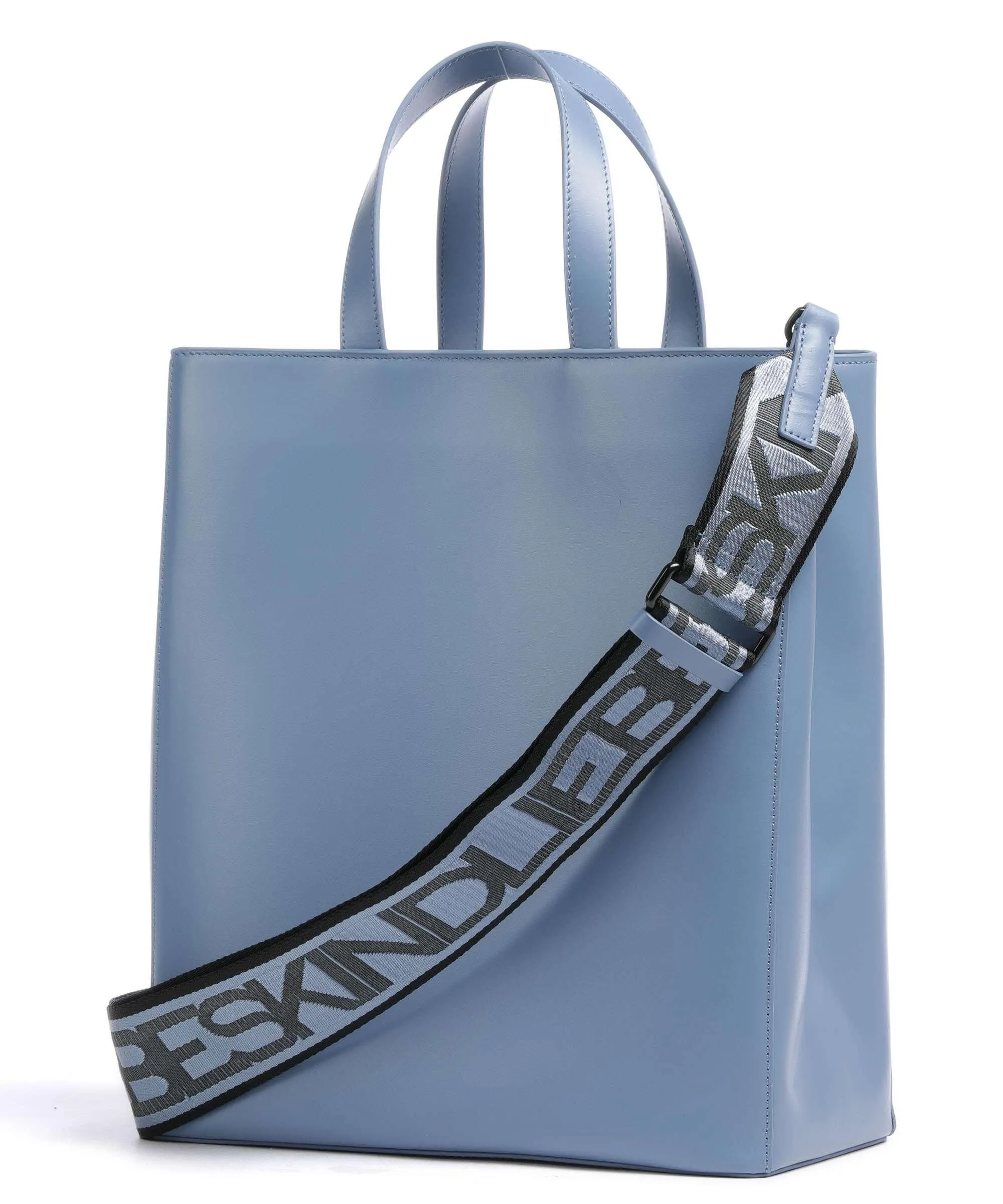  Liebeskind Paper Bag Carter M Borsa a mano pelle a grana fine blu  