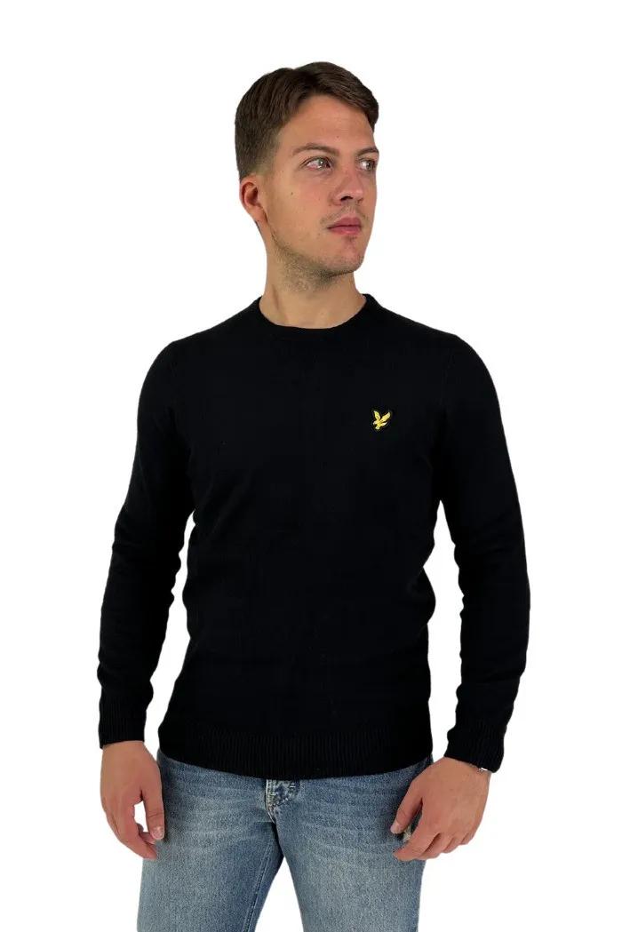 Lyle & Scott maglia girocollo cotone merino kn400vc