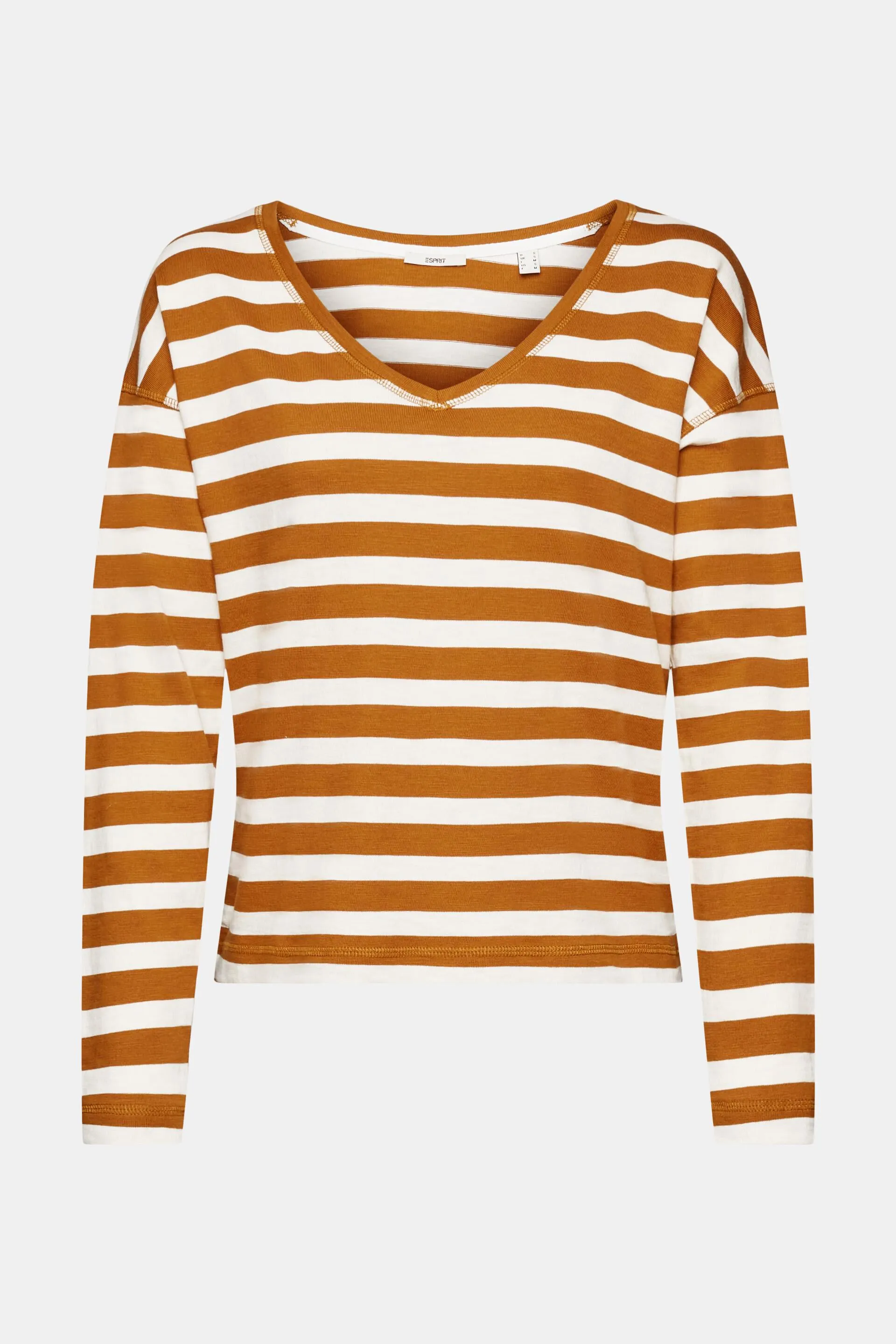 Maglia a righe con scollo a V