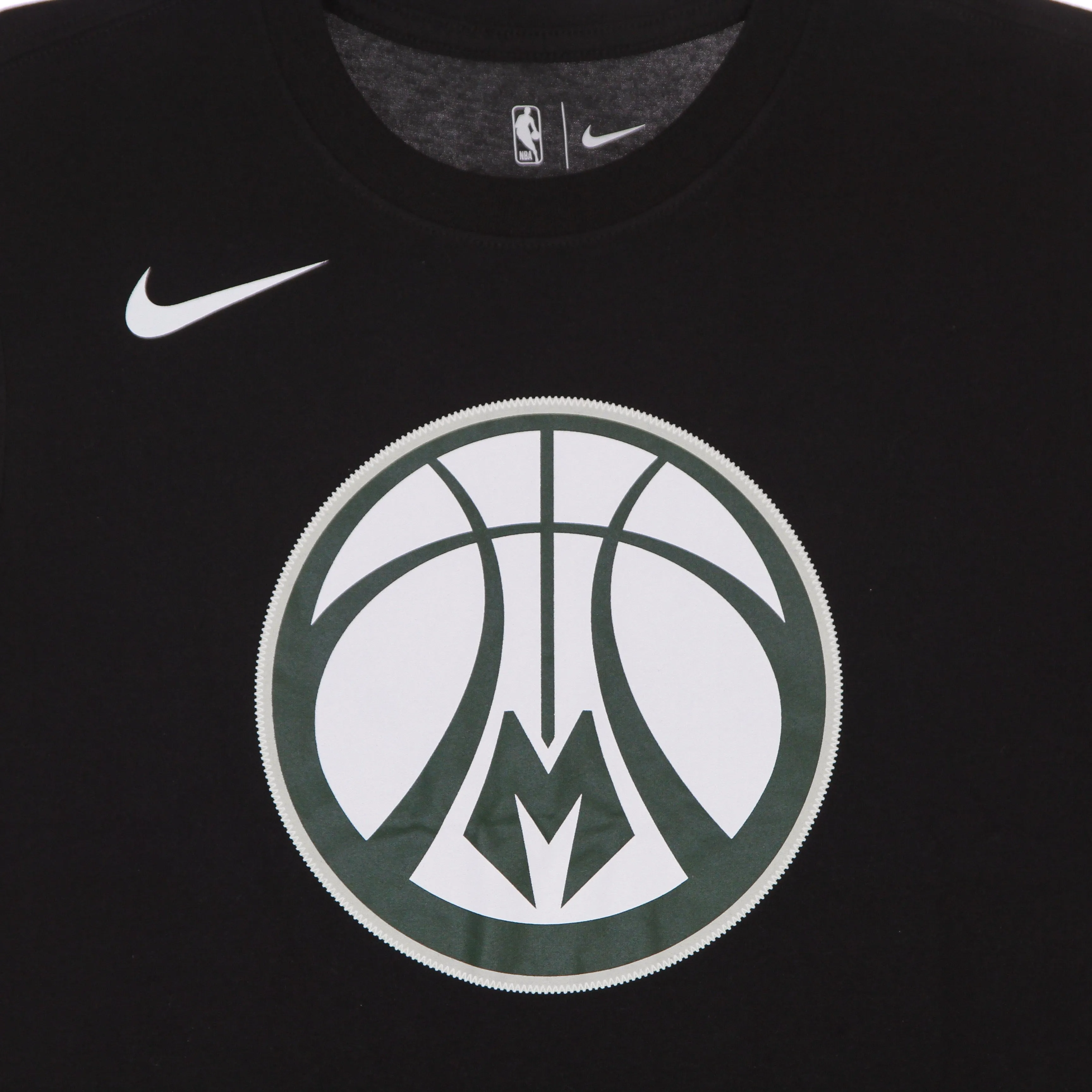 Maglietta Uomo Nba Dri Fit Essential Logo Tee Milbuc Black