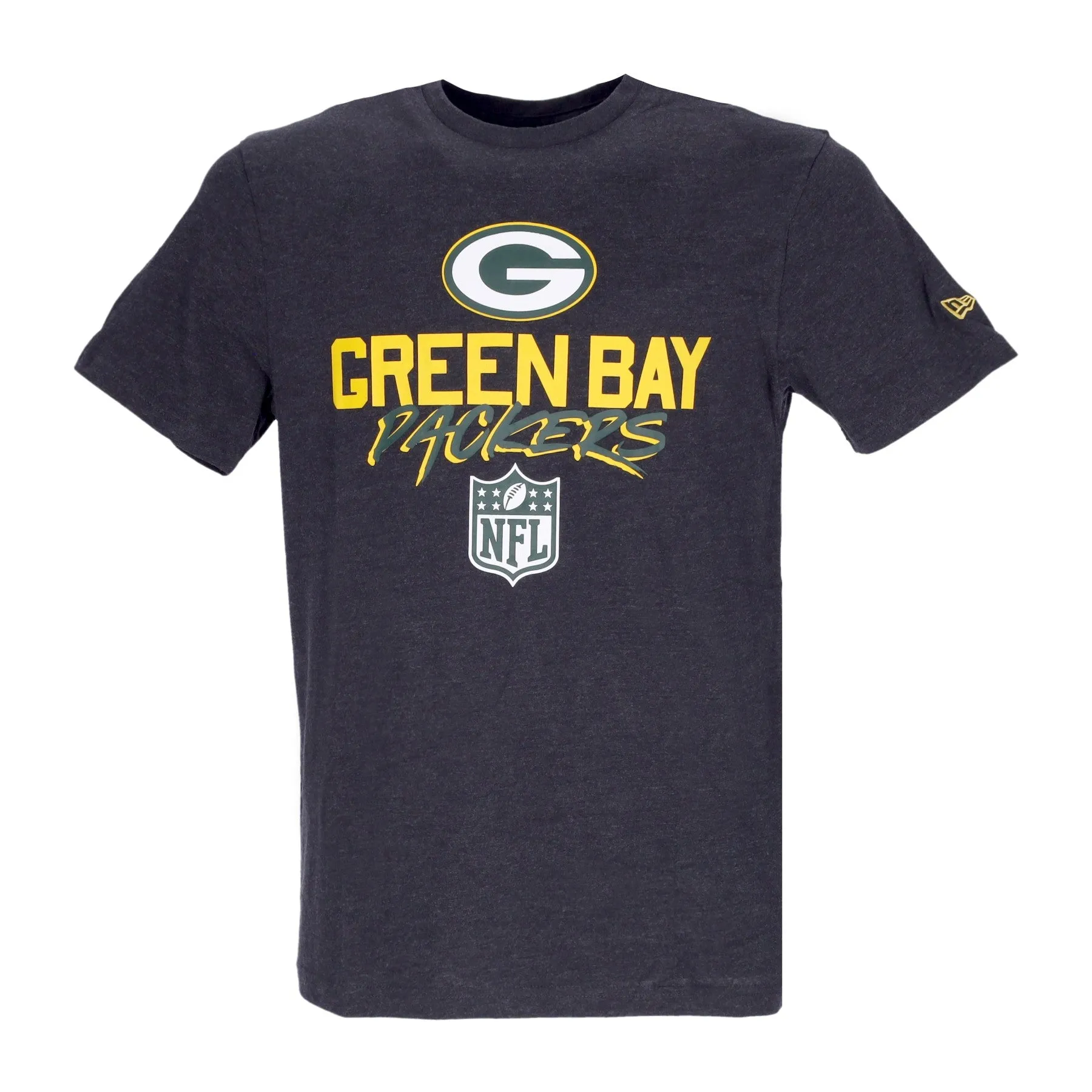 Maglietta Uomo Nfl Script Tee Grepac Heather Graphite/green