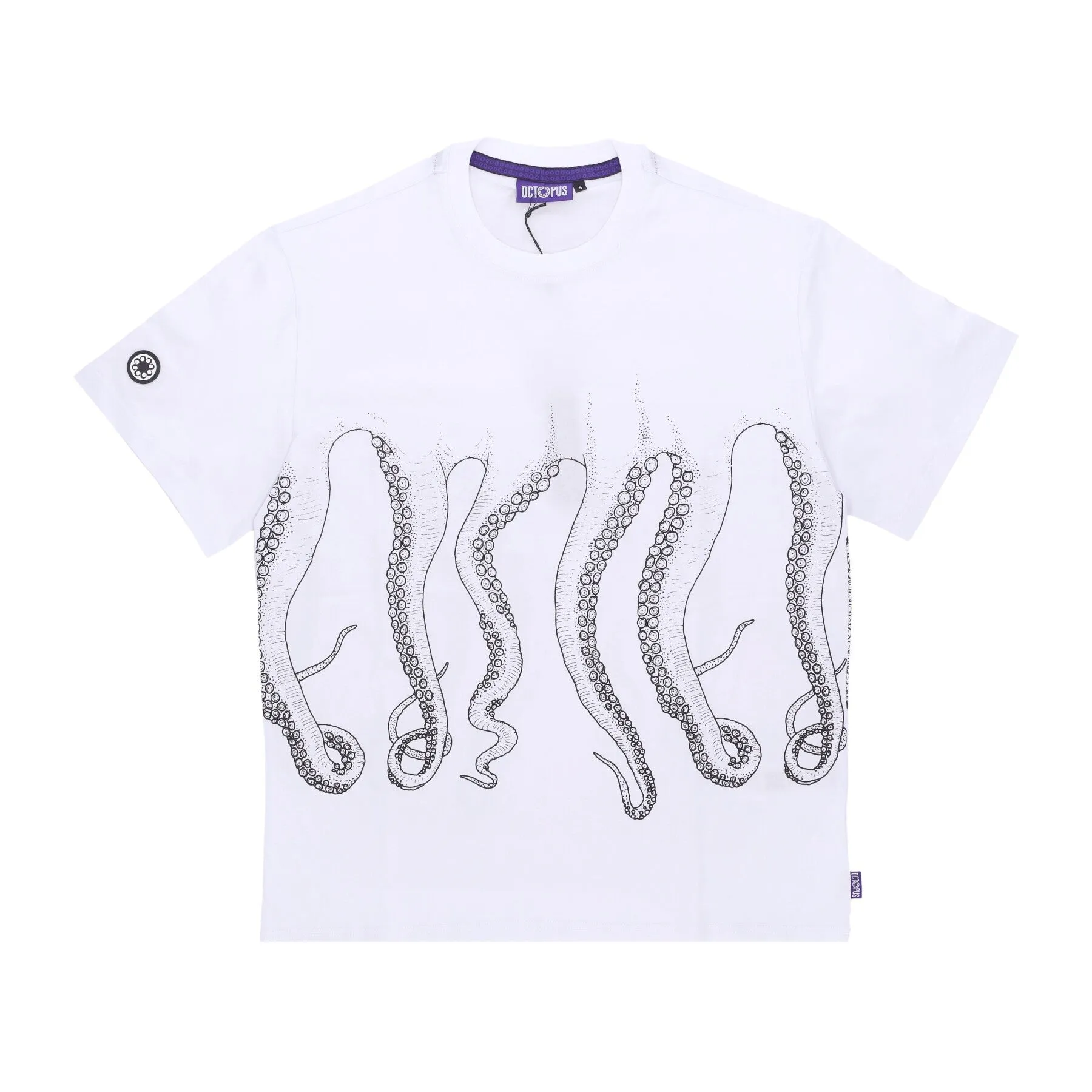 Maglietta Uomo Outline Tee White/black