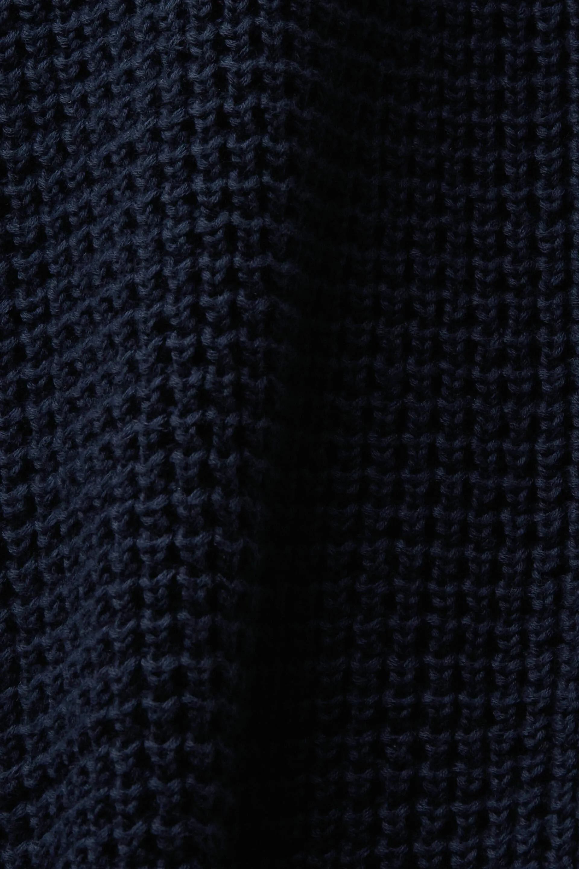 Maglione con mezza zip in maglia intrecciata